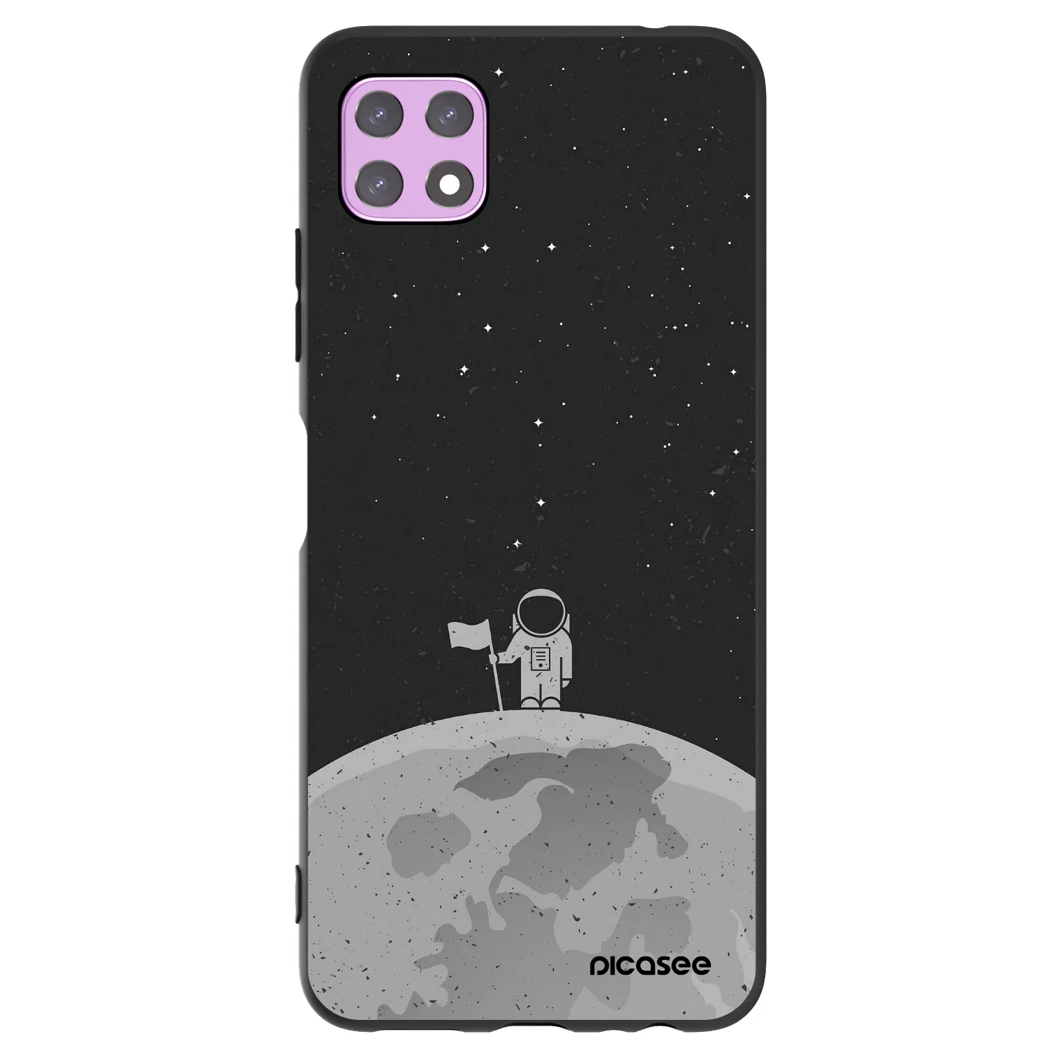 Picasee Samsung Galaxy A22 A226B 5G Hülle - Schwarzes Silikon - Astronaut