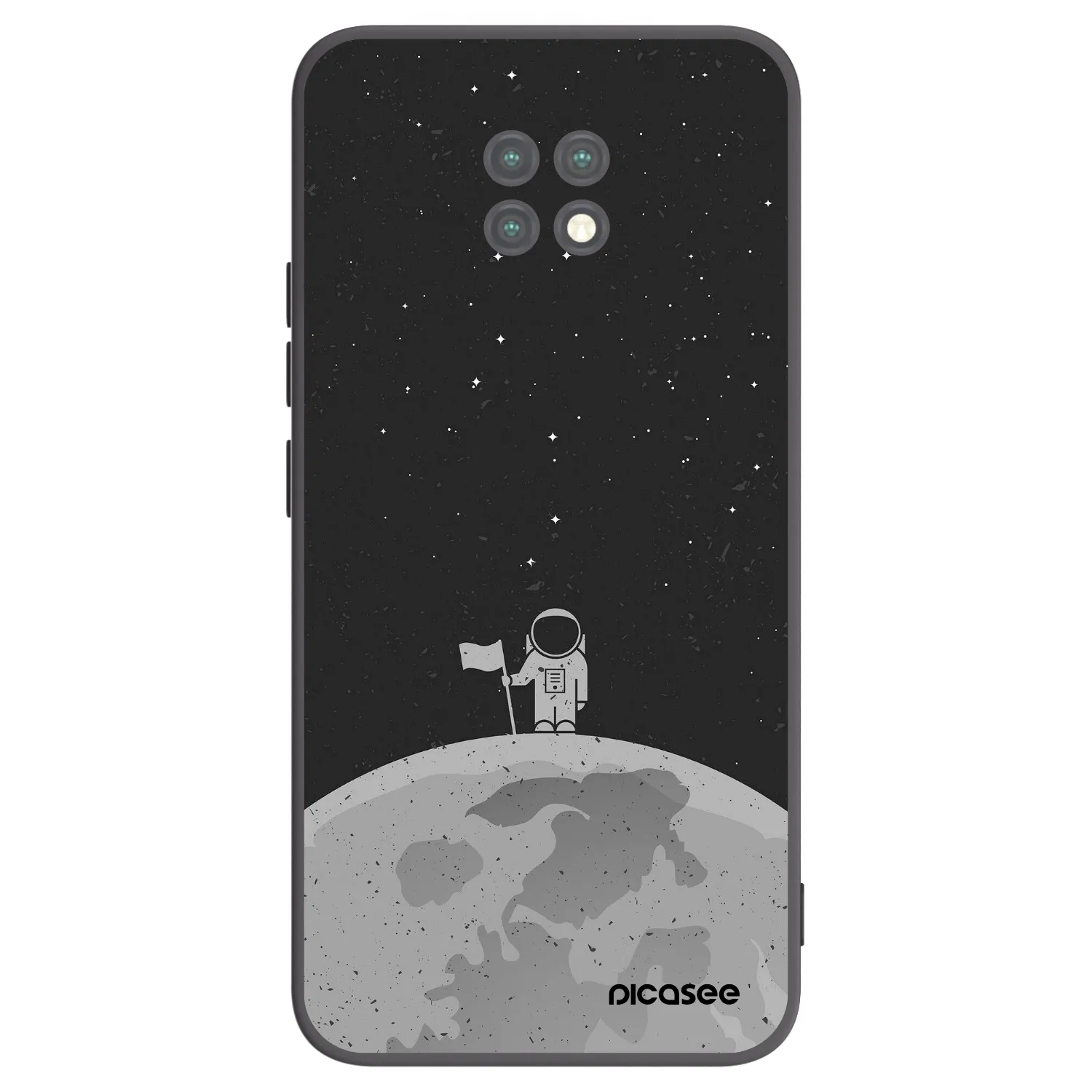 Picasee Xiaomi Redmi Note 9T Hülle - Schwarzes Silikon - Astronaut