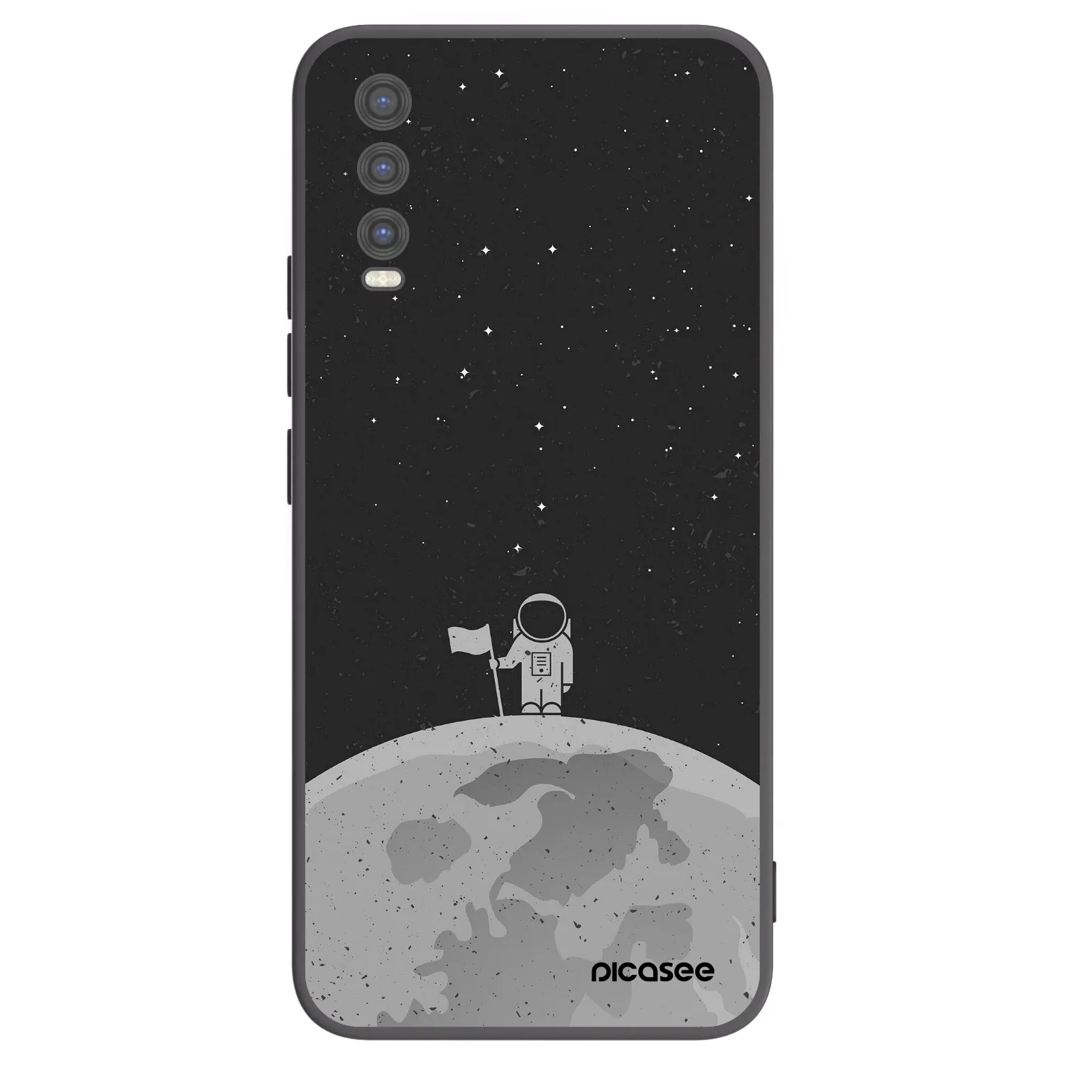 Picasee Vivo Y20s Hülle - Schwarzes Silikon - Astronaut