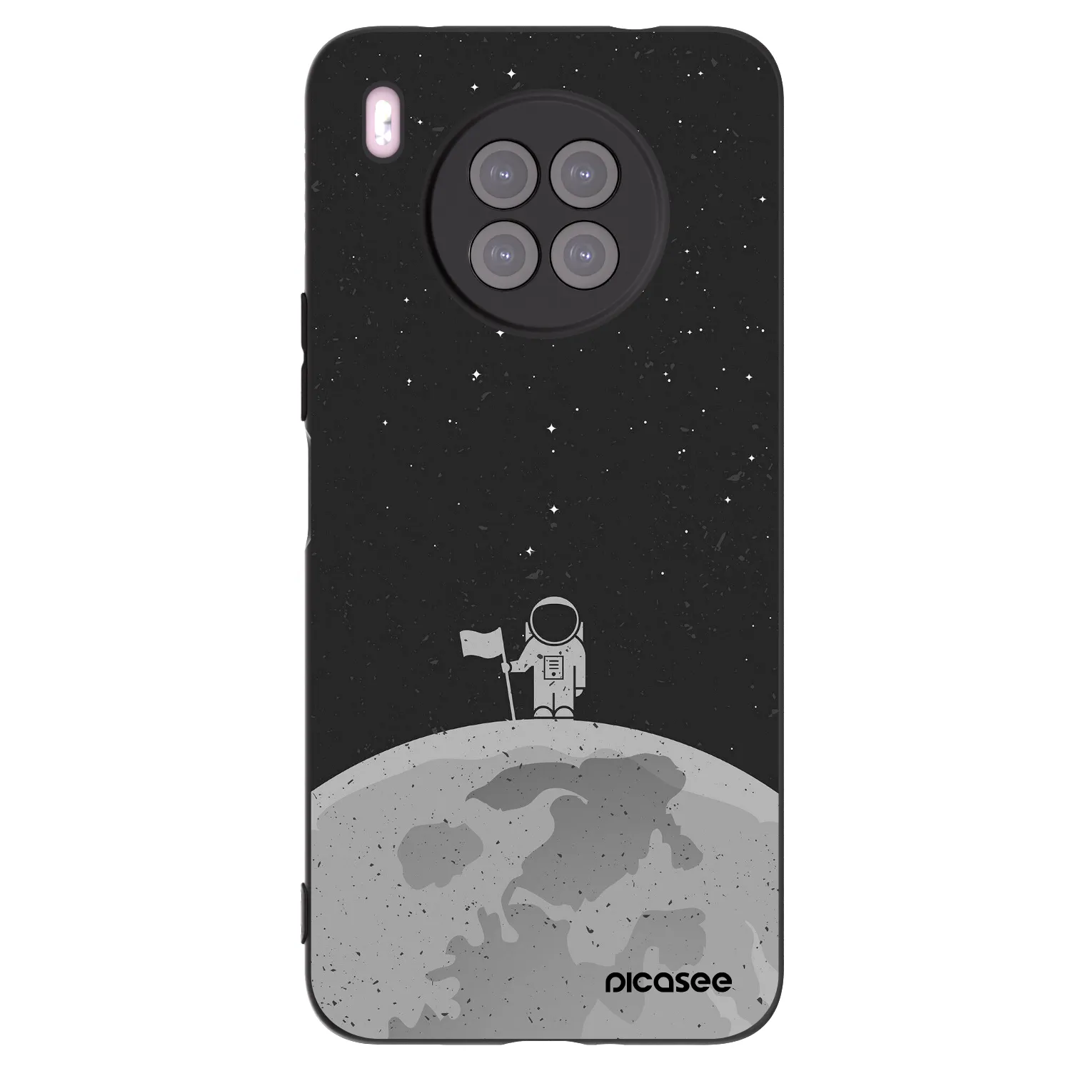 Picasee Huawei Nova 8i Hülle - Schwarzes Silikon - Astronaut