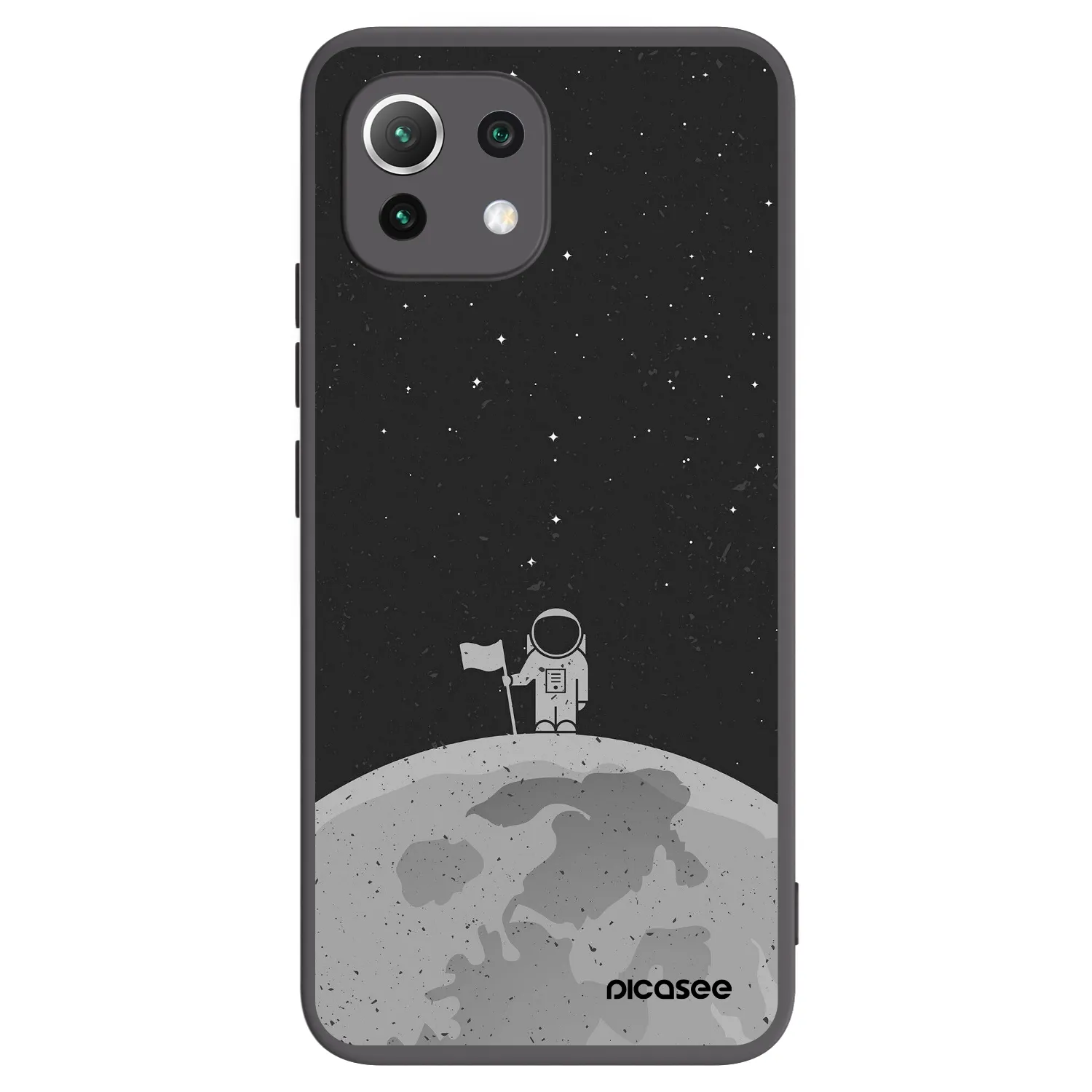 Picasee Xiaomi 11 Lite 5G NE Hülle - Schwarzes Silikon - Astronaut