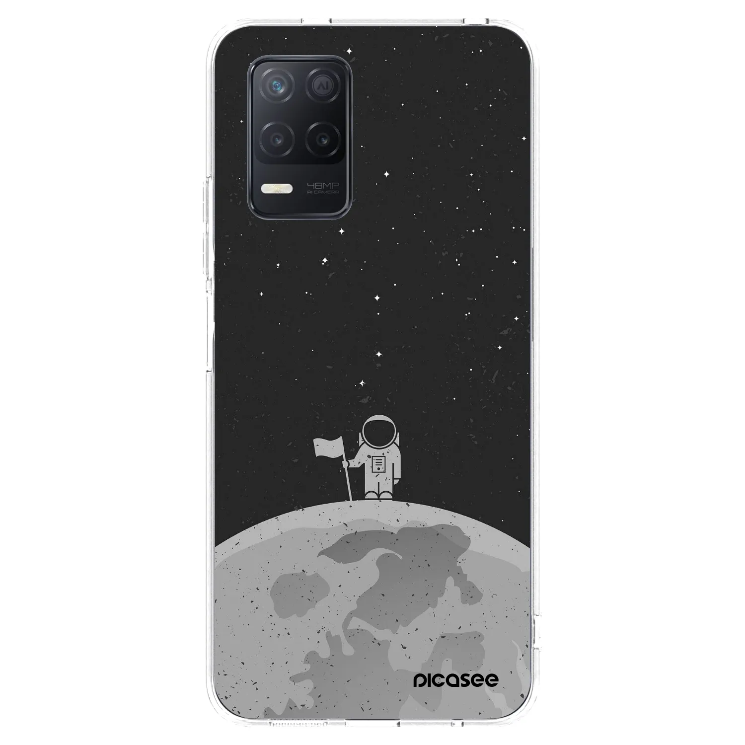 Picasee Realme 8 5G Hülle - Transparentes Silikon - Astronaut
