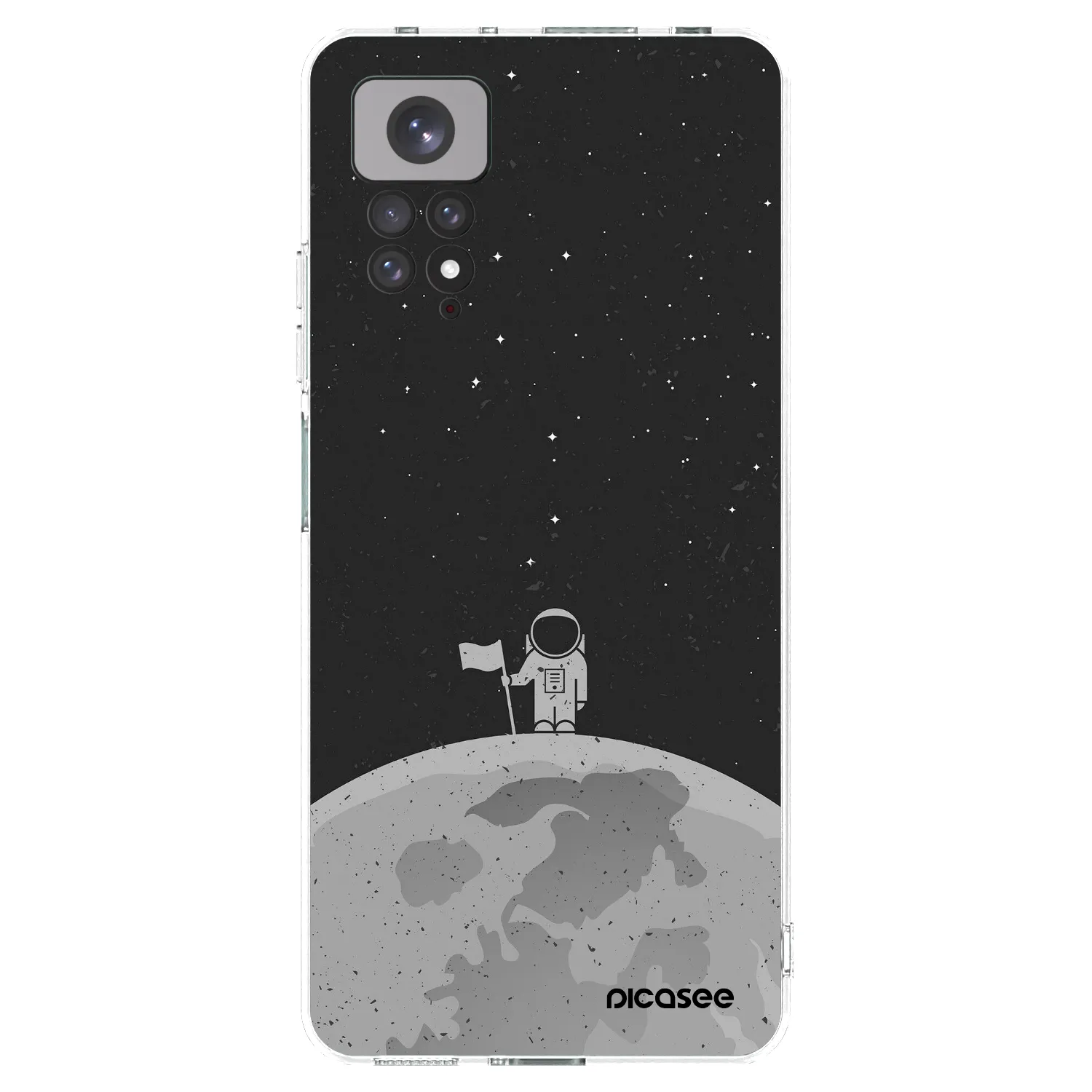 Picasee Xiaomi Redmi Note 11S 4G Hülle - Transparentes Silikon - Astronaut