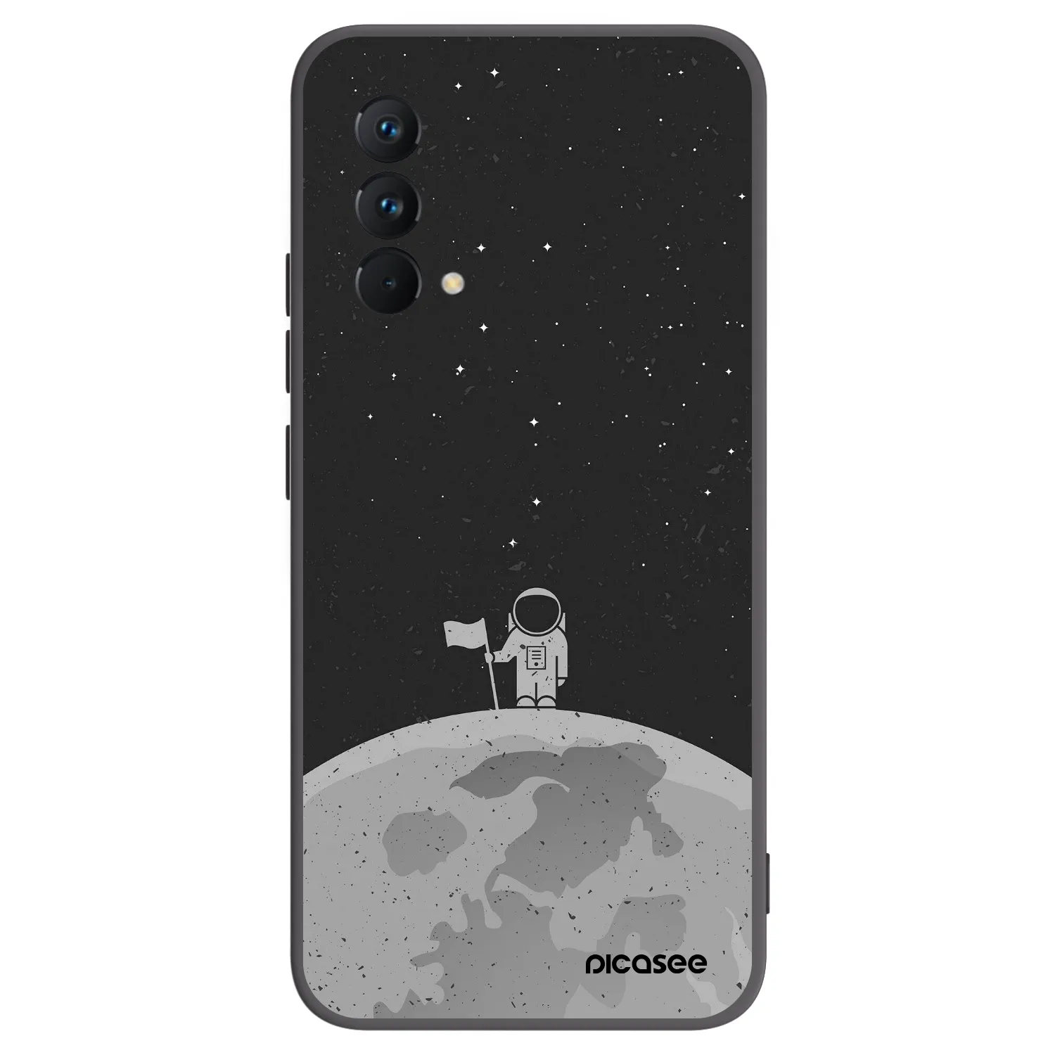 Picasee Realme GT Master Edition 5G Hülle - Schwarzes Silikon - Astronaut