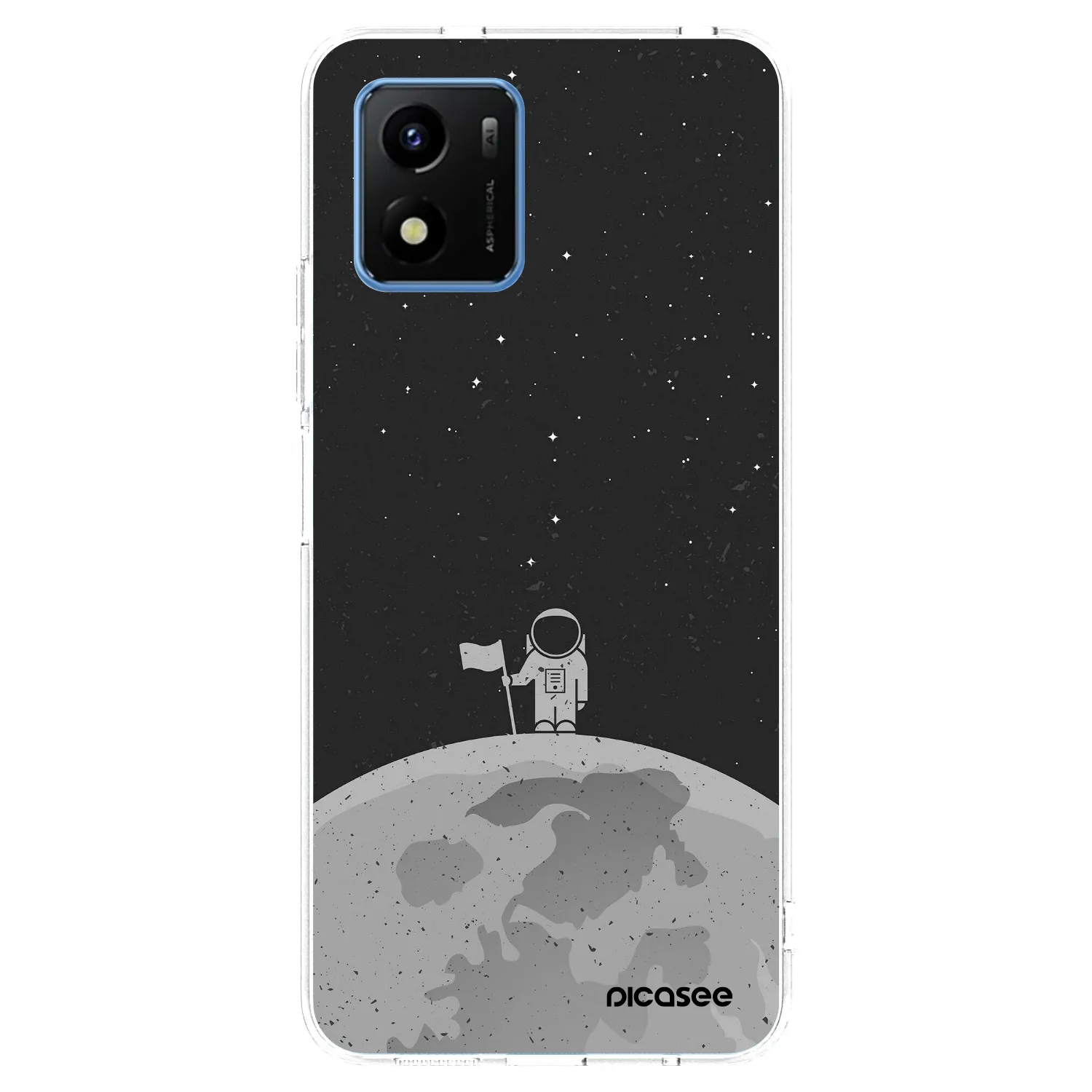 Picasee Vivo Y01 Hülle - Transparentes Silikon - Astronaut