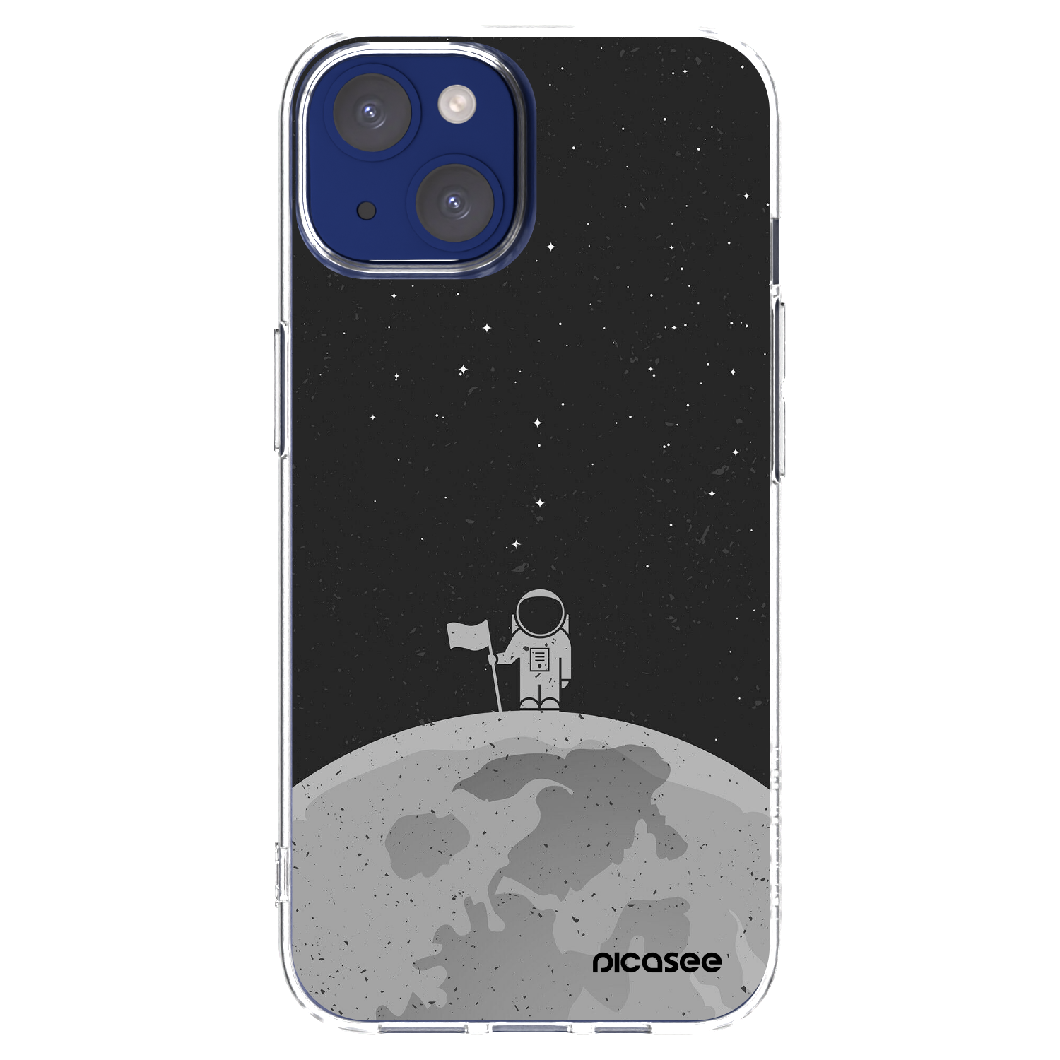 Picasee Apple iPhone 14 Hülle - Transparentes Silikon - Astronaut