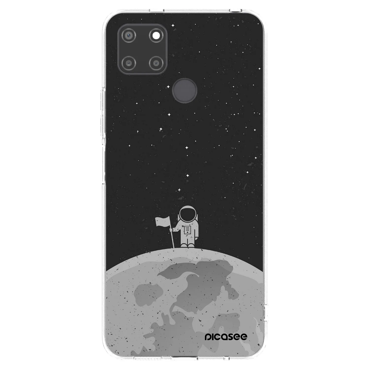 Picasee Realme C21Y Hülle - Transparentes Silikon - Astronaut
