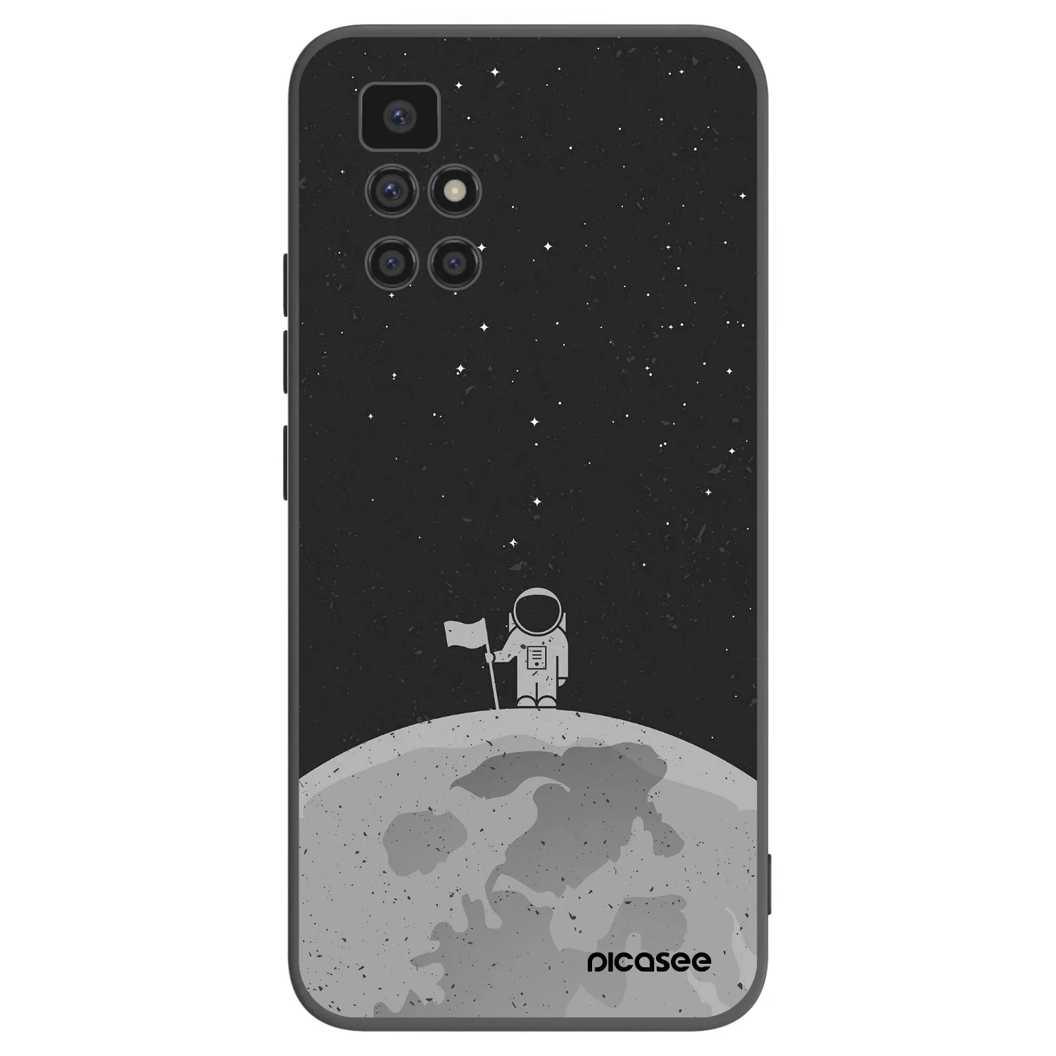 Picasee Xiaomi Redmi 10 (2022) Hülle - Schwarzes Silikon - Astronaut