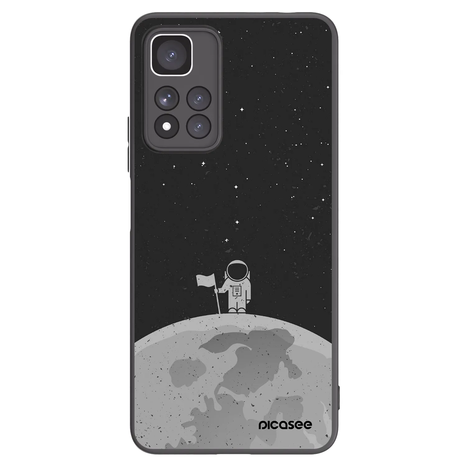 Picasee Xiaomi Redmi Note 11 Pro+ 5G Hülle - Schwarzes Silikon - Astronaut