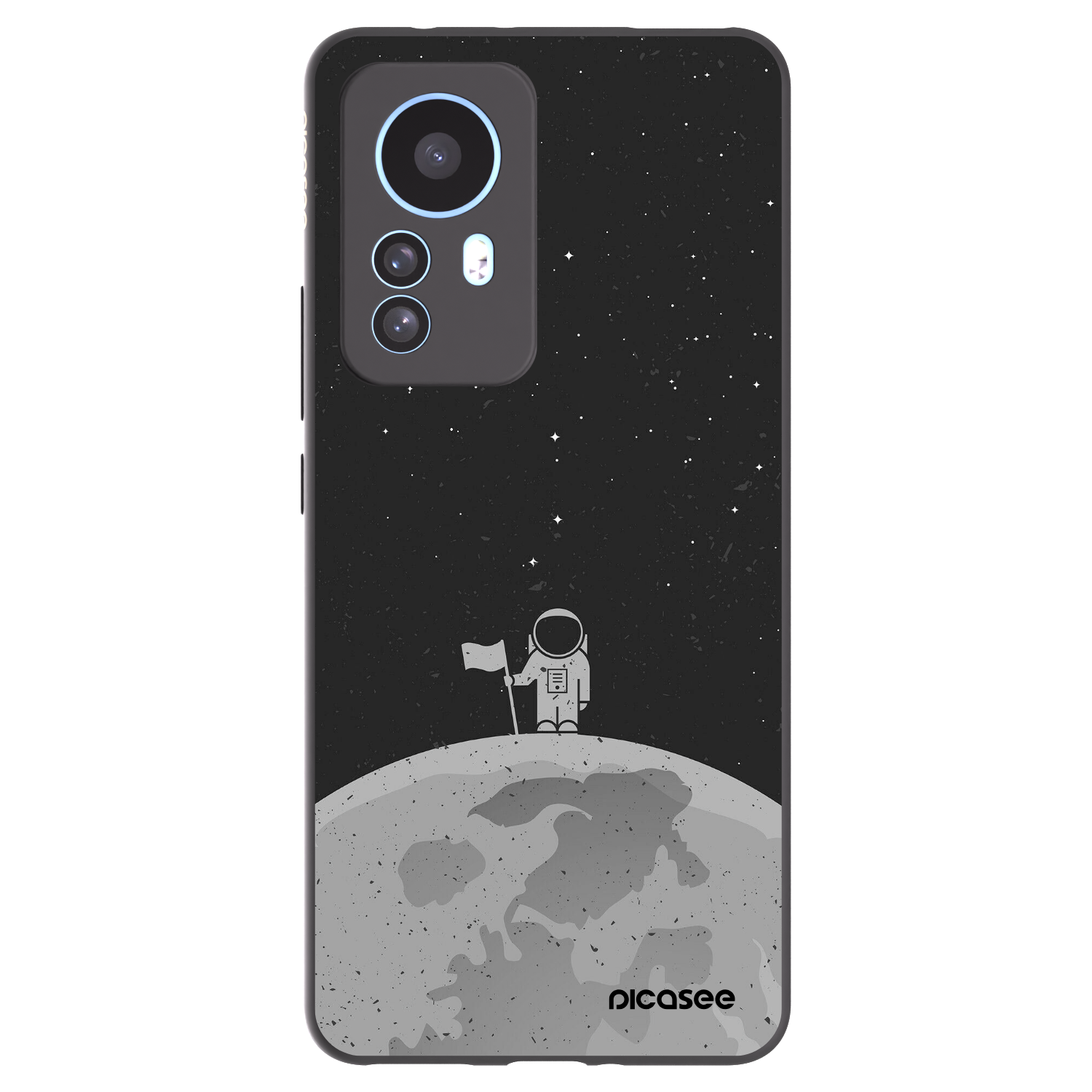 Picasee Xiaomi 12T Pro Hülle - Schwarzes Silikon - Astronaut