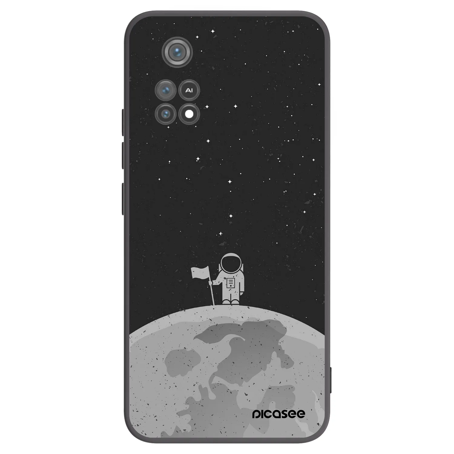 Picasee Xiaomi Poco M4 Pro Hülle - Schwarzes Silikon - Astronaut