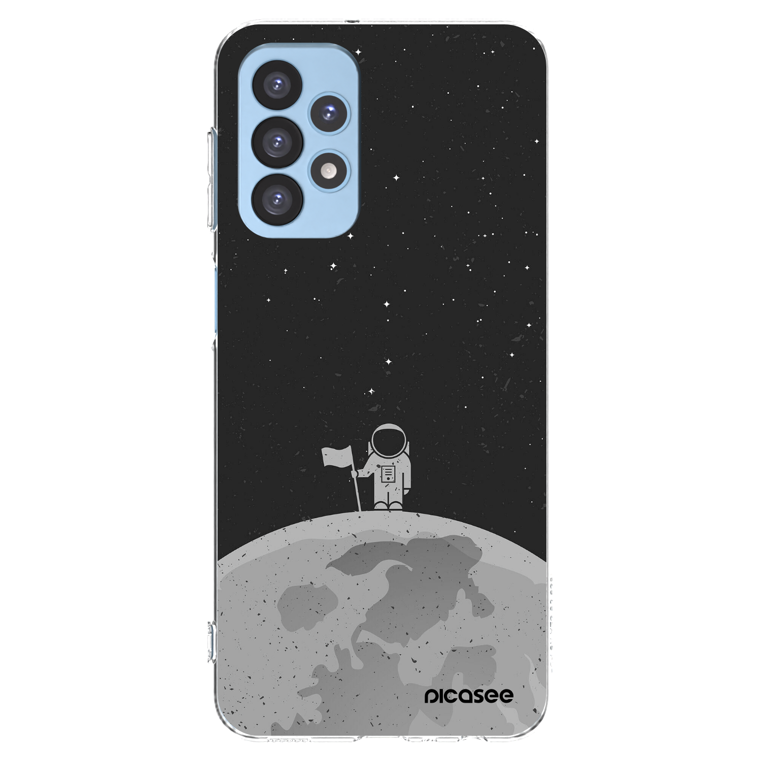 Picasee Samsung Galaxy A23 A235F 4G Hülle - Transparentes Silikon - Astronaut