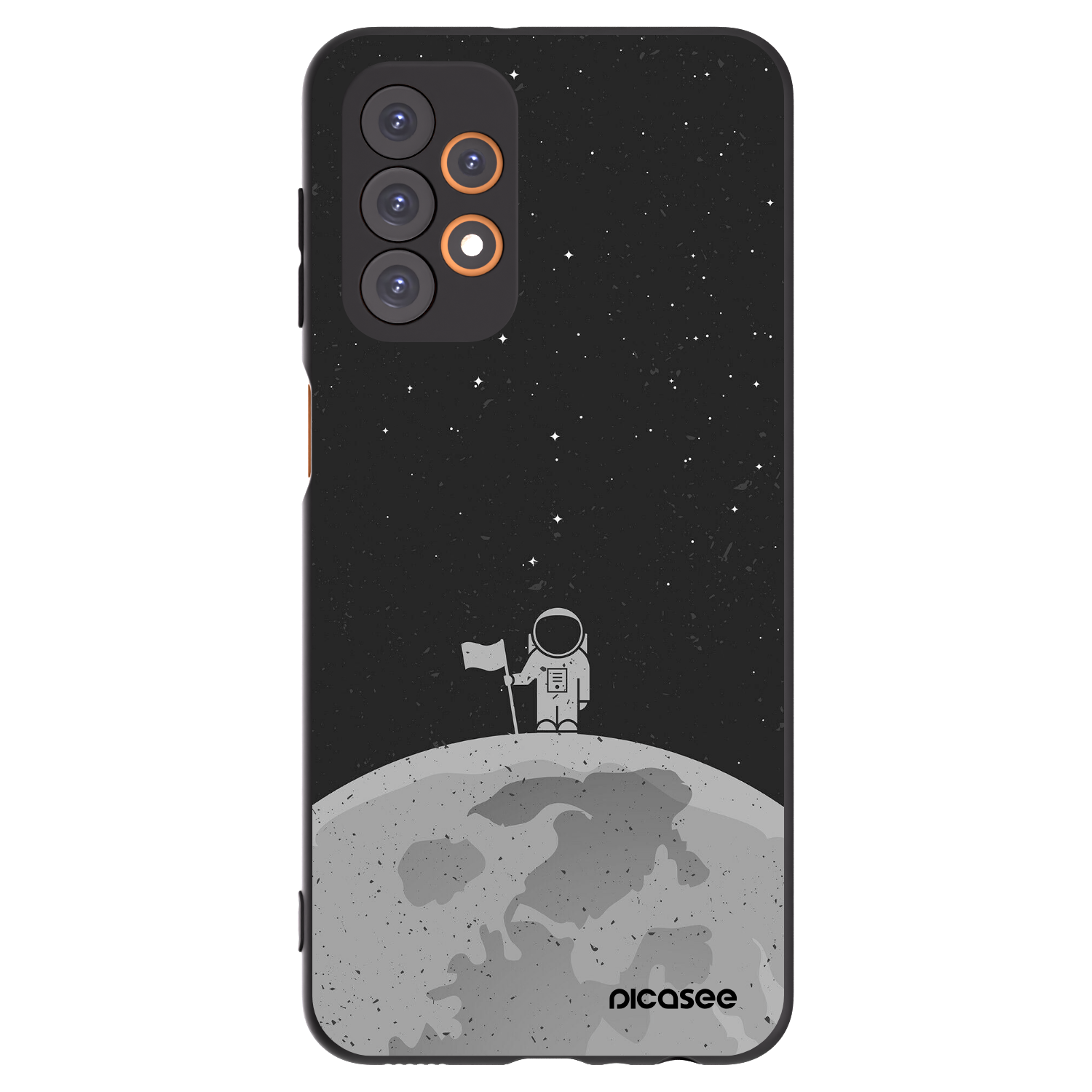 Picasee Samsung Galaxy A23 A236B 5G Hülle - Schwarzes Silikon - Astronaut