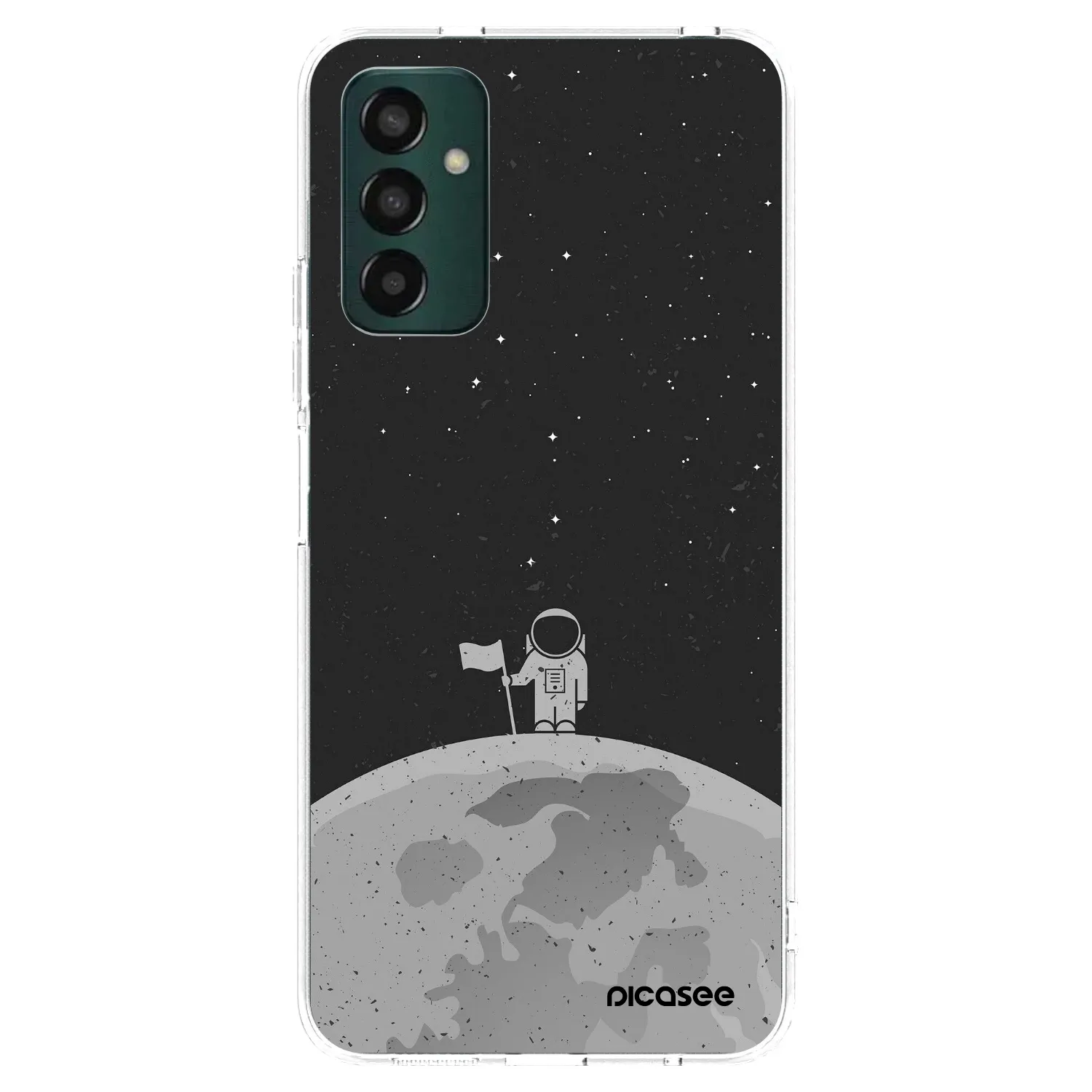 Picasee Samsung Galaxy M23 5G Hülle - Transparentes Silikon - Astronaut