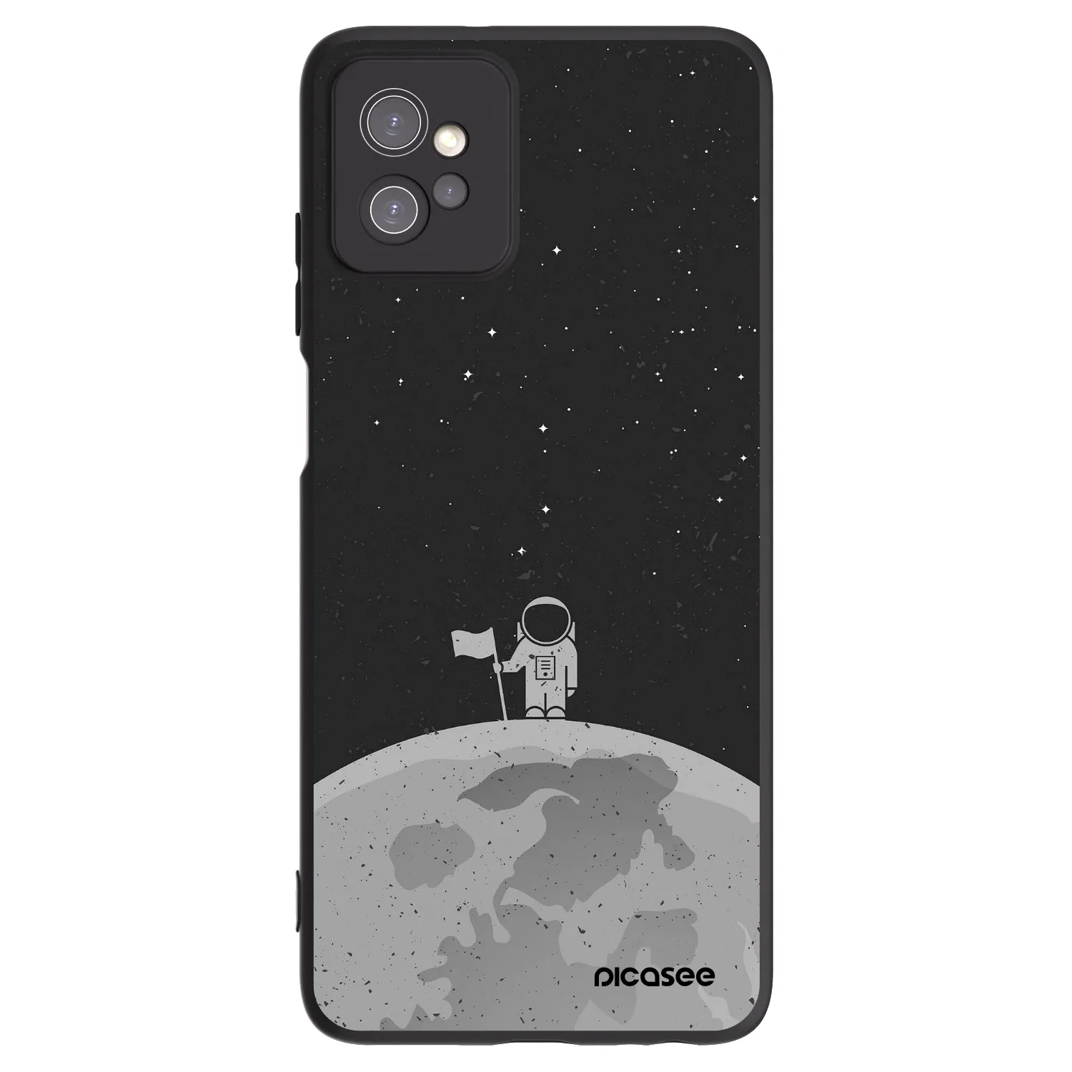 Picasee Motorola Moto G32 Hülle - Schwarzes Silikon - Astronaut