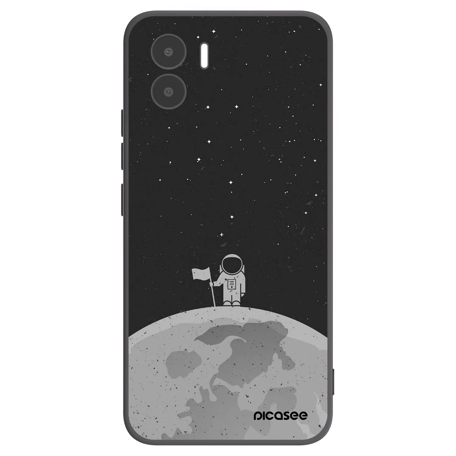 Picasee Xiaomi Redmi A1 Hülle - Schwarzes Silikon - Astronaut