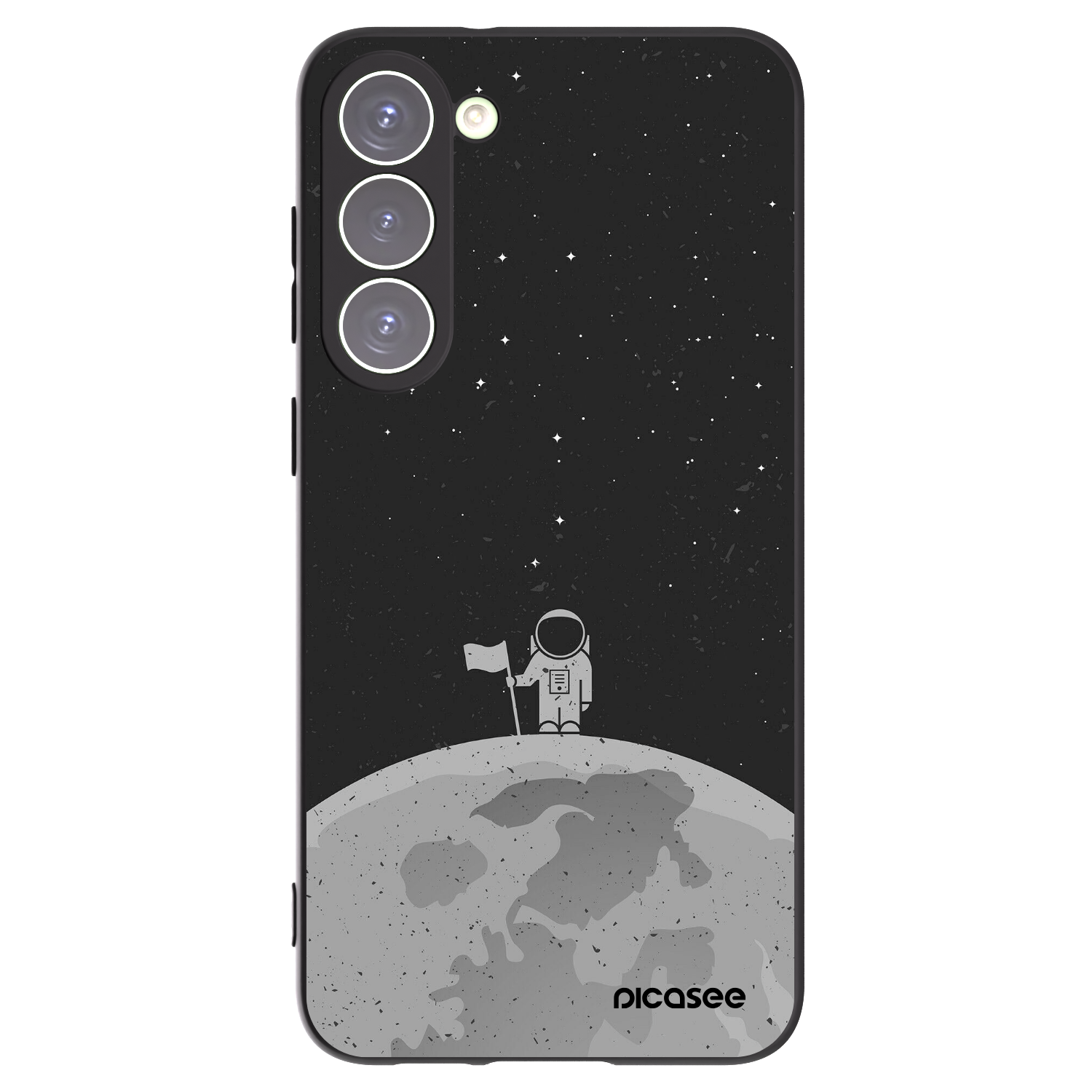 Picasee Samsung Galaxy S23+ 5G Hülle - Schwarzes Silikon - Astronaut