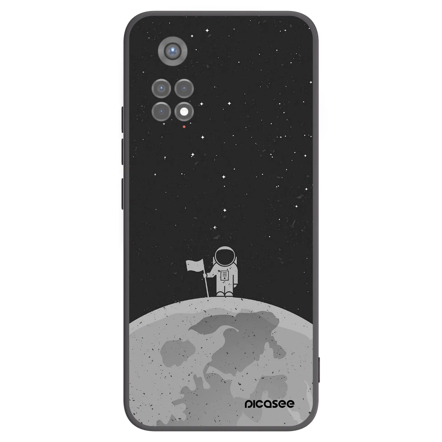 Picasee Xiaomi Redmi Note 11S 5G Hülle - Schwarzes Silikon - Astronaut