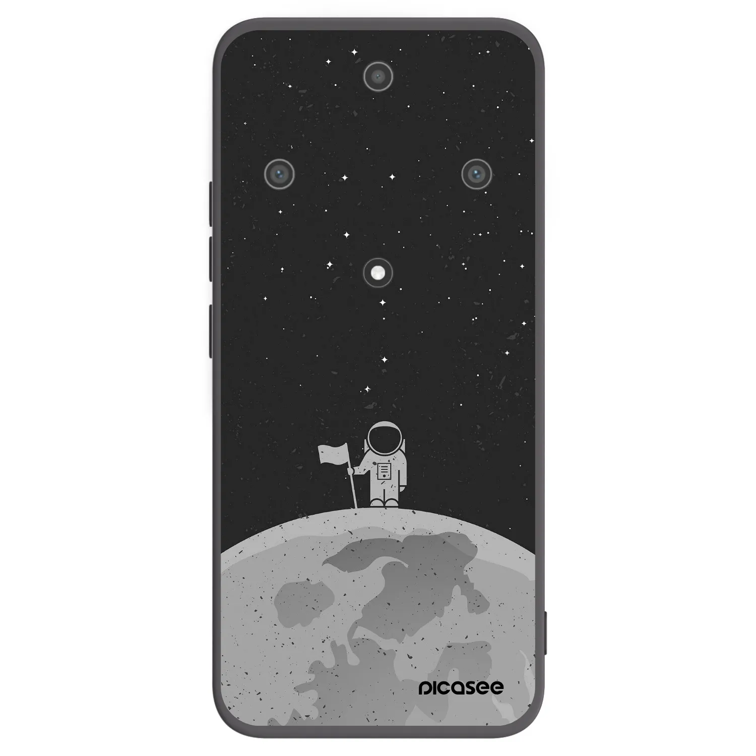 Picasee Honor Magic5 Lite 5G Hülle - Schwarzes Silikon - Astronaut