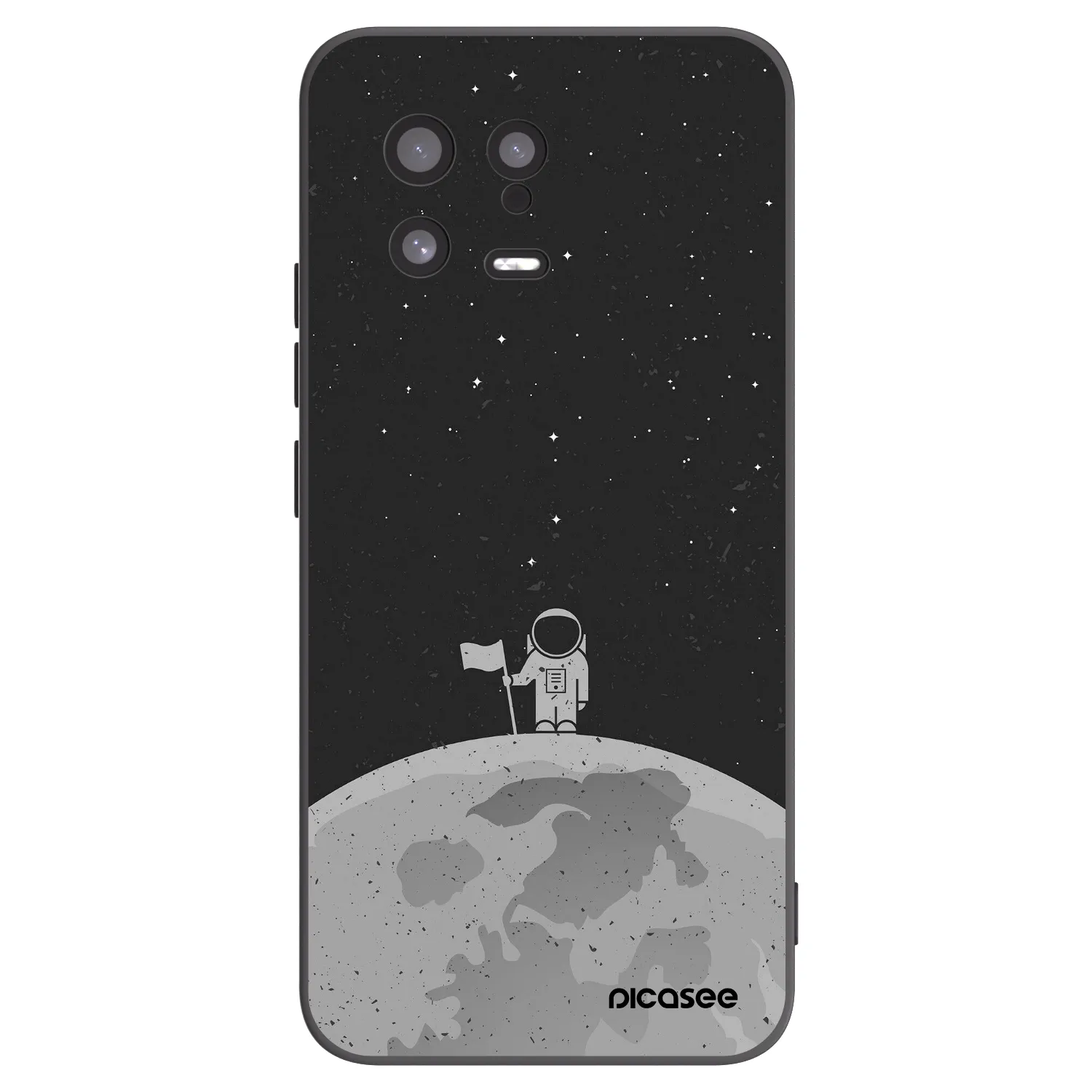 Picasee Xiaomi 13 Hülle - Schwarzes Silikon - Astronaut
