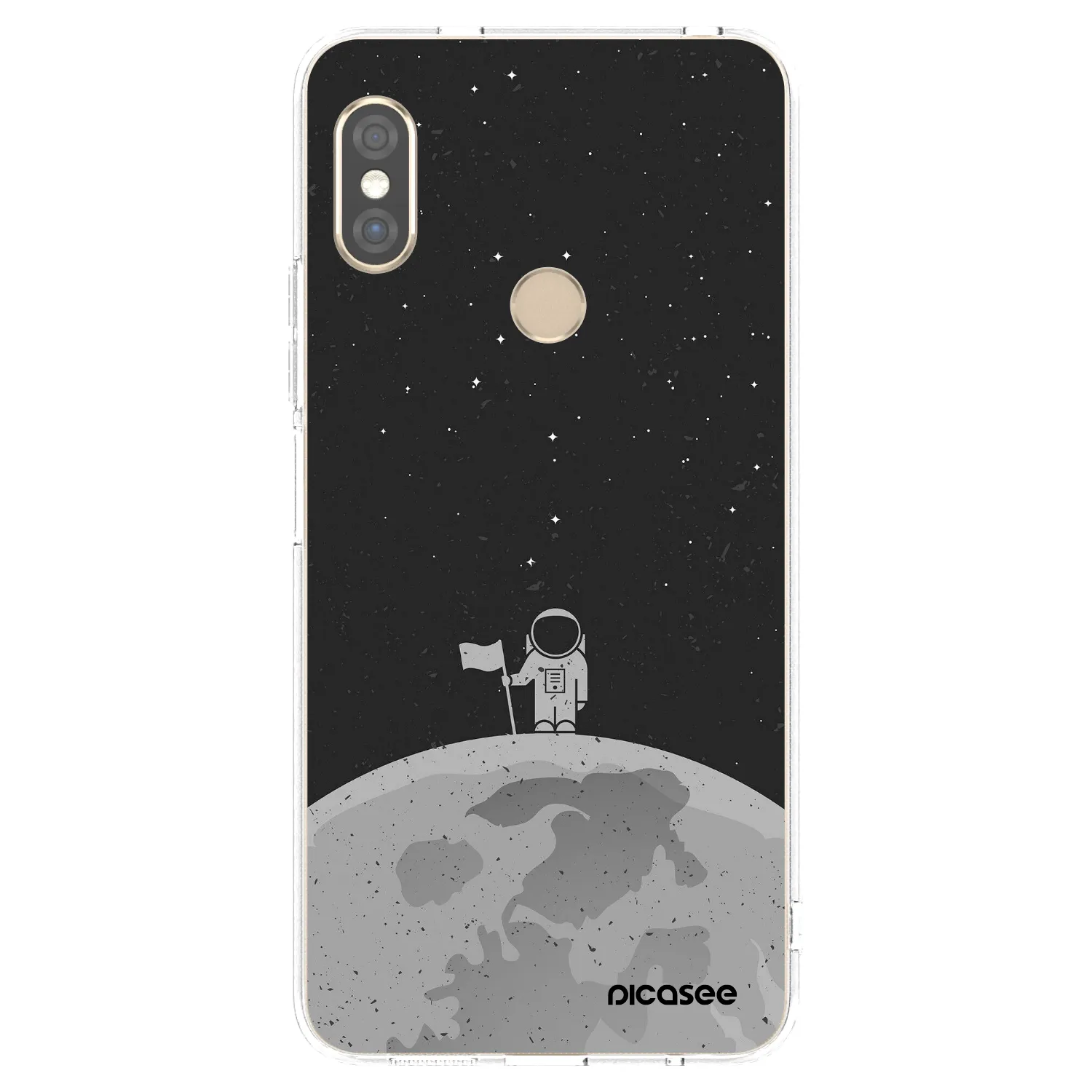 Picasee Xiaomi Redmi Note 5 Global Hülle - Transparentes Silikon - Astronaut