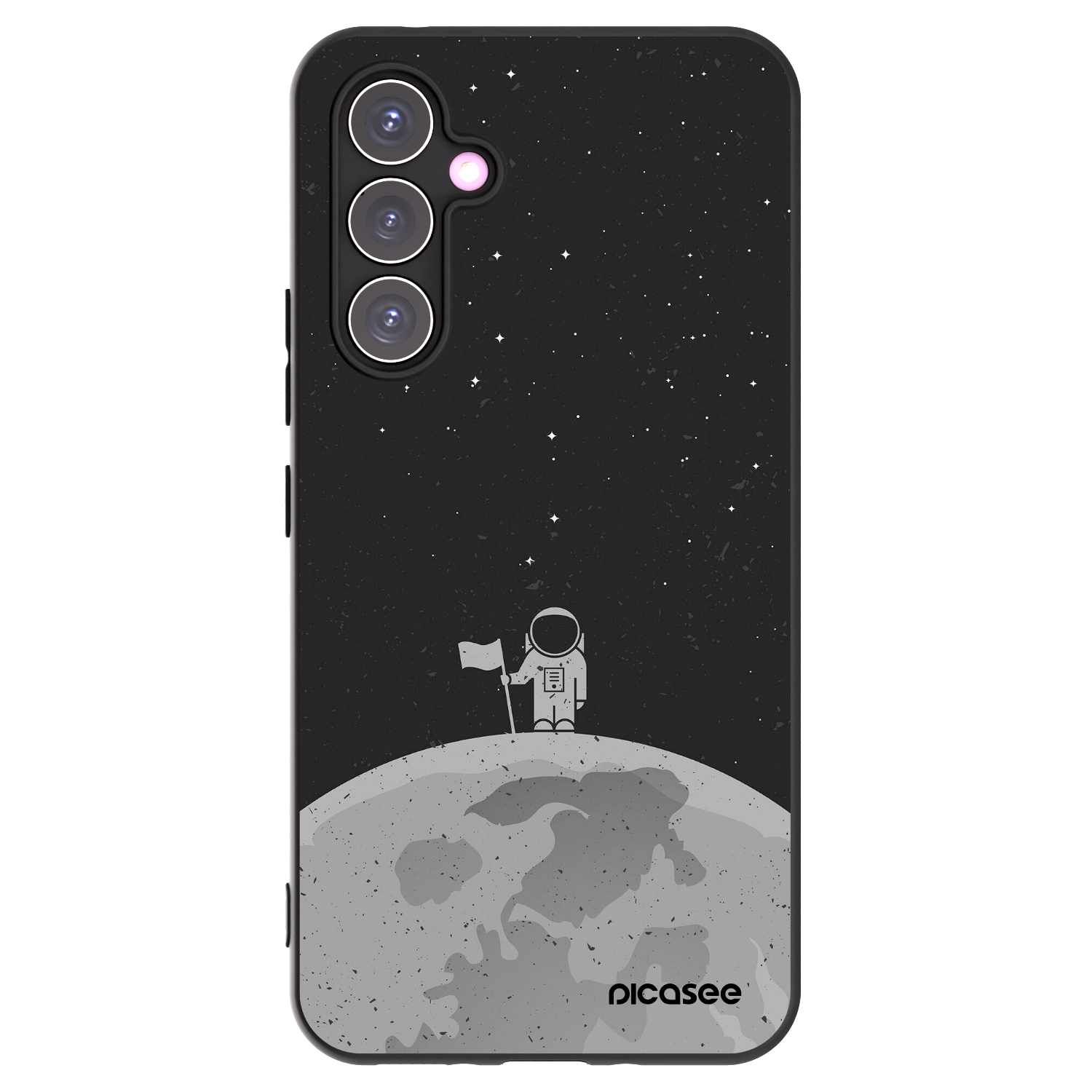 Picasee Samsung Galaxy A54 5G A546B Hülle - Schwarzes Silikon - Astronaut