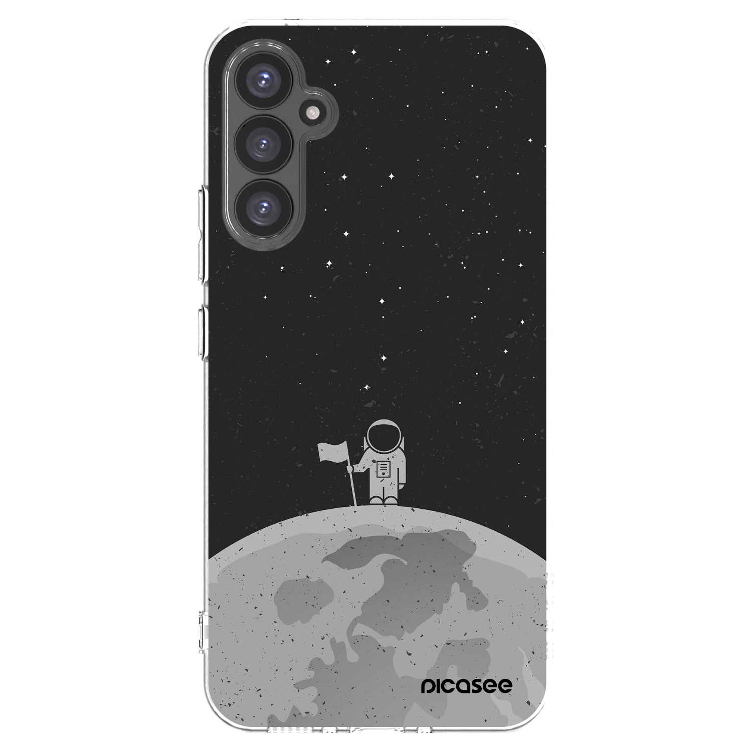 Picasee Samsung Galaxy A34 5G A346B Hülle - Transparentes Silikon - Astronaut
