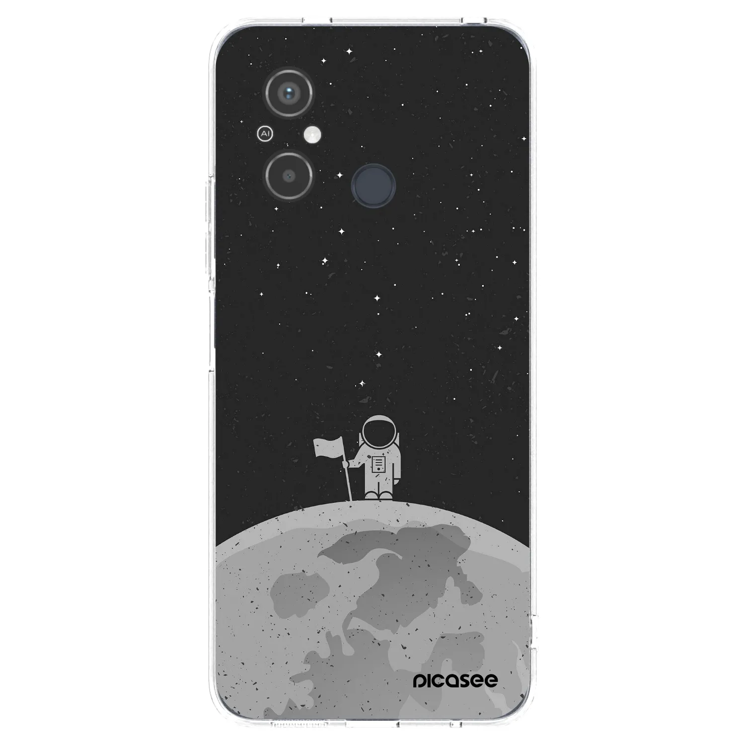 Picasee Xiaomi Redmi 12C Hülle - Transparentes Silikon - Astronaut