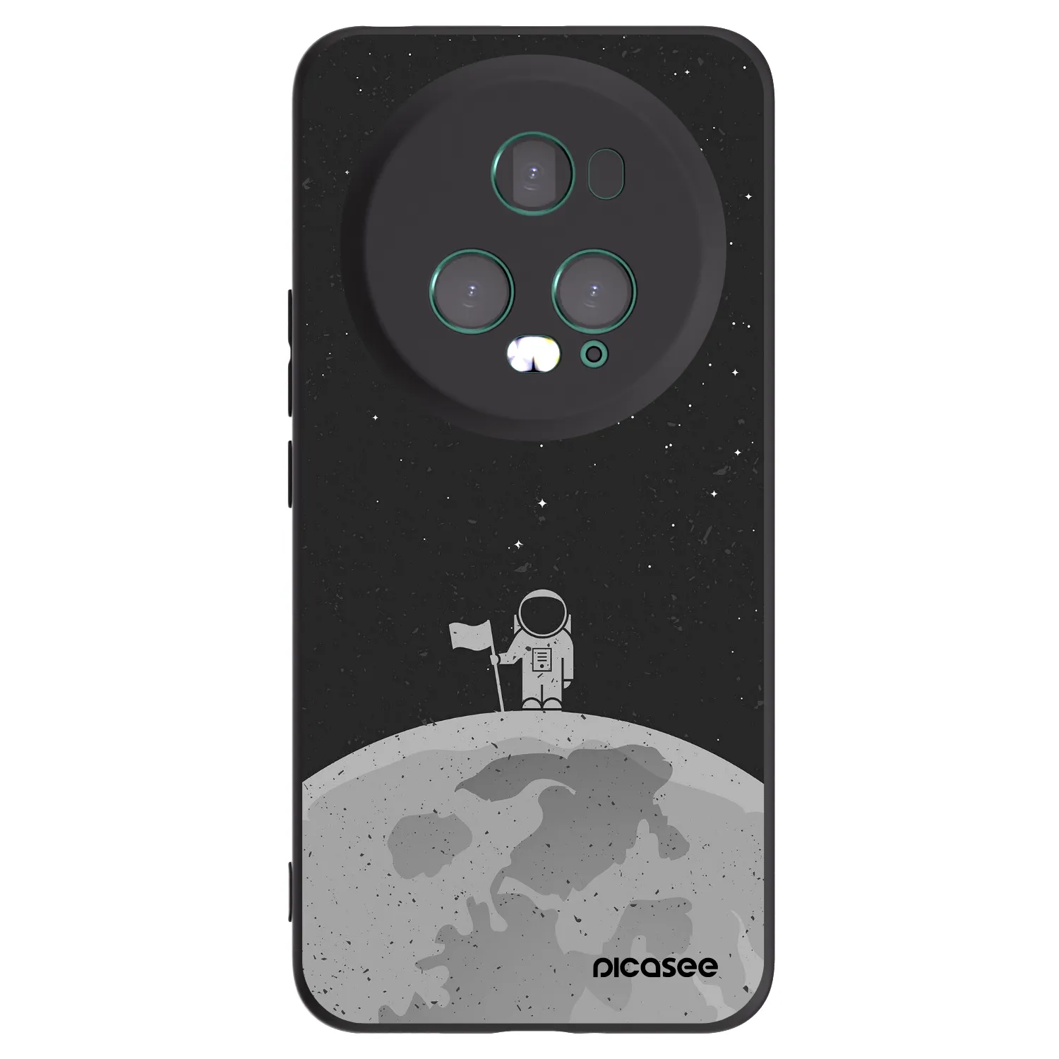 Picasee Honor Magic5 Pro Hülle - Schwarzes Silikon - Astronaut