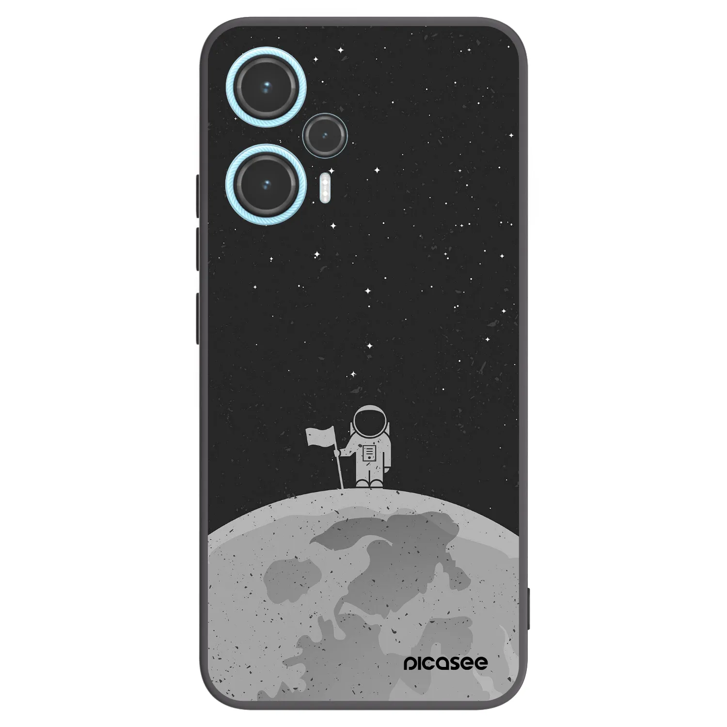 Picasee Xiaomi Poco F5 Hülle - Schwarzes Silikon - Astronaut