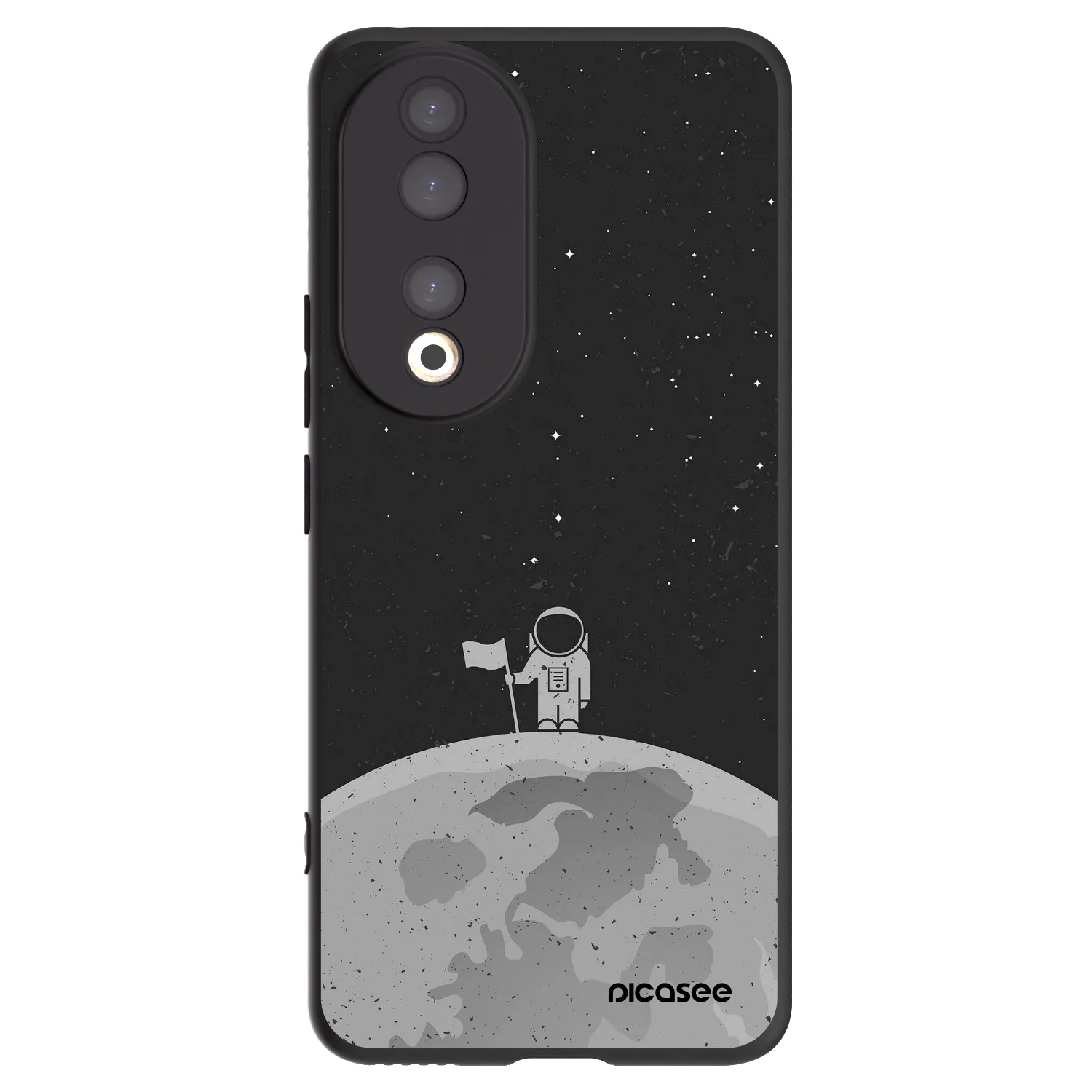 Picasee Honor 90 5G Hülle - Schwarzes Silikon - Astronaut