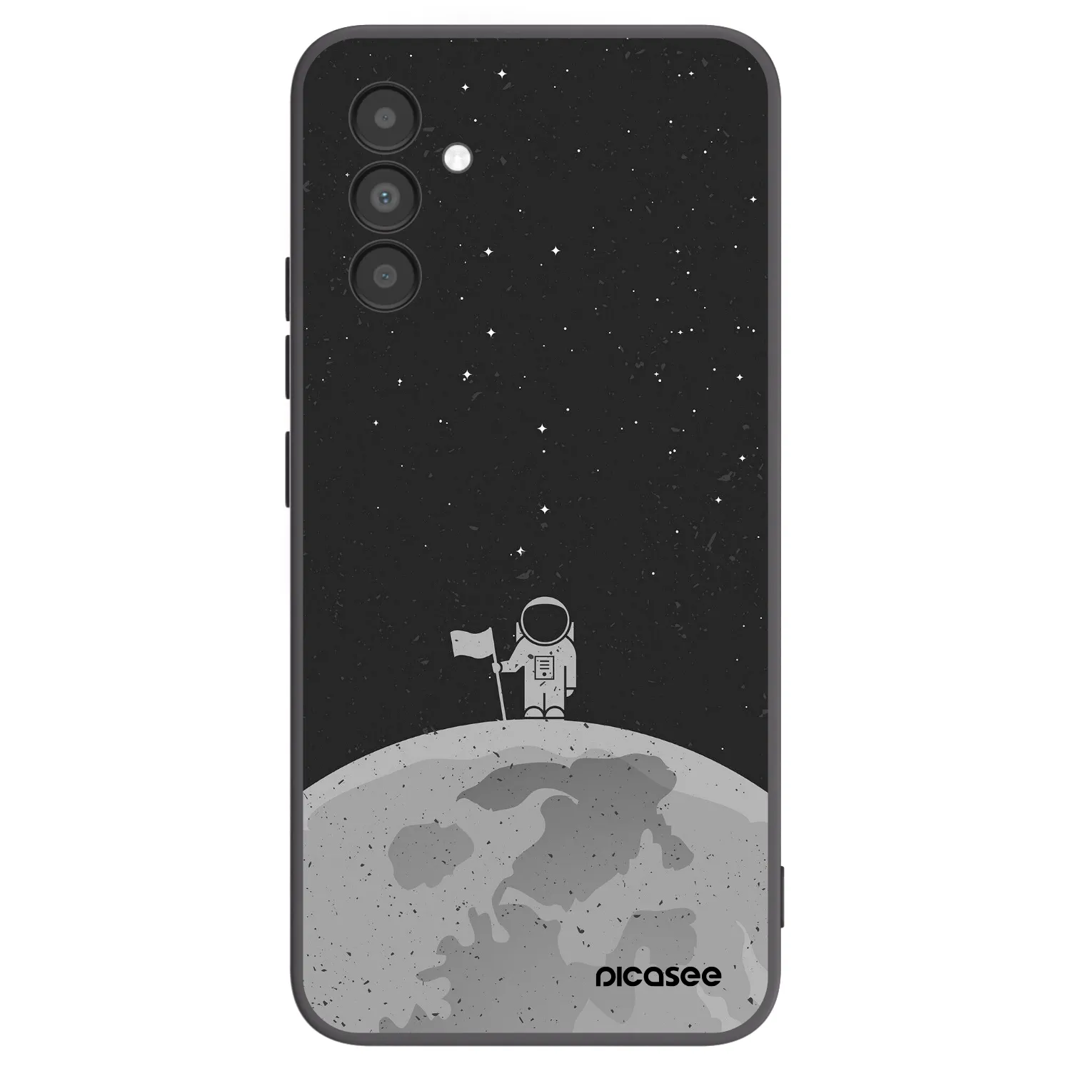 Picasee Samsung Galaxy A04s A047F Hülle - Schwarzes Silikon - Astronaut