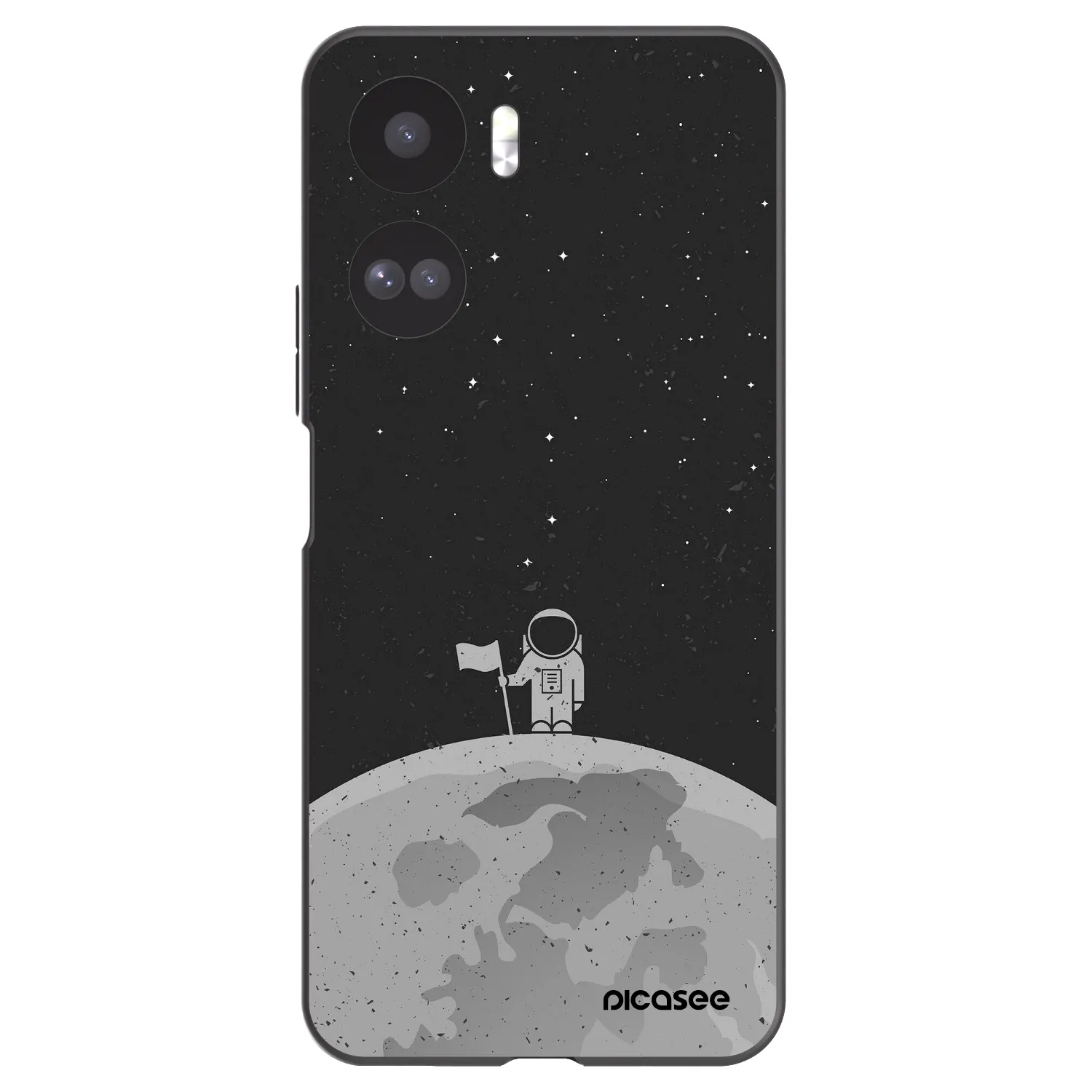 Picasee Honor 90 Lite 5G Hülle - Schwarzes Silikon - Astronaut