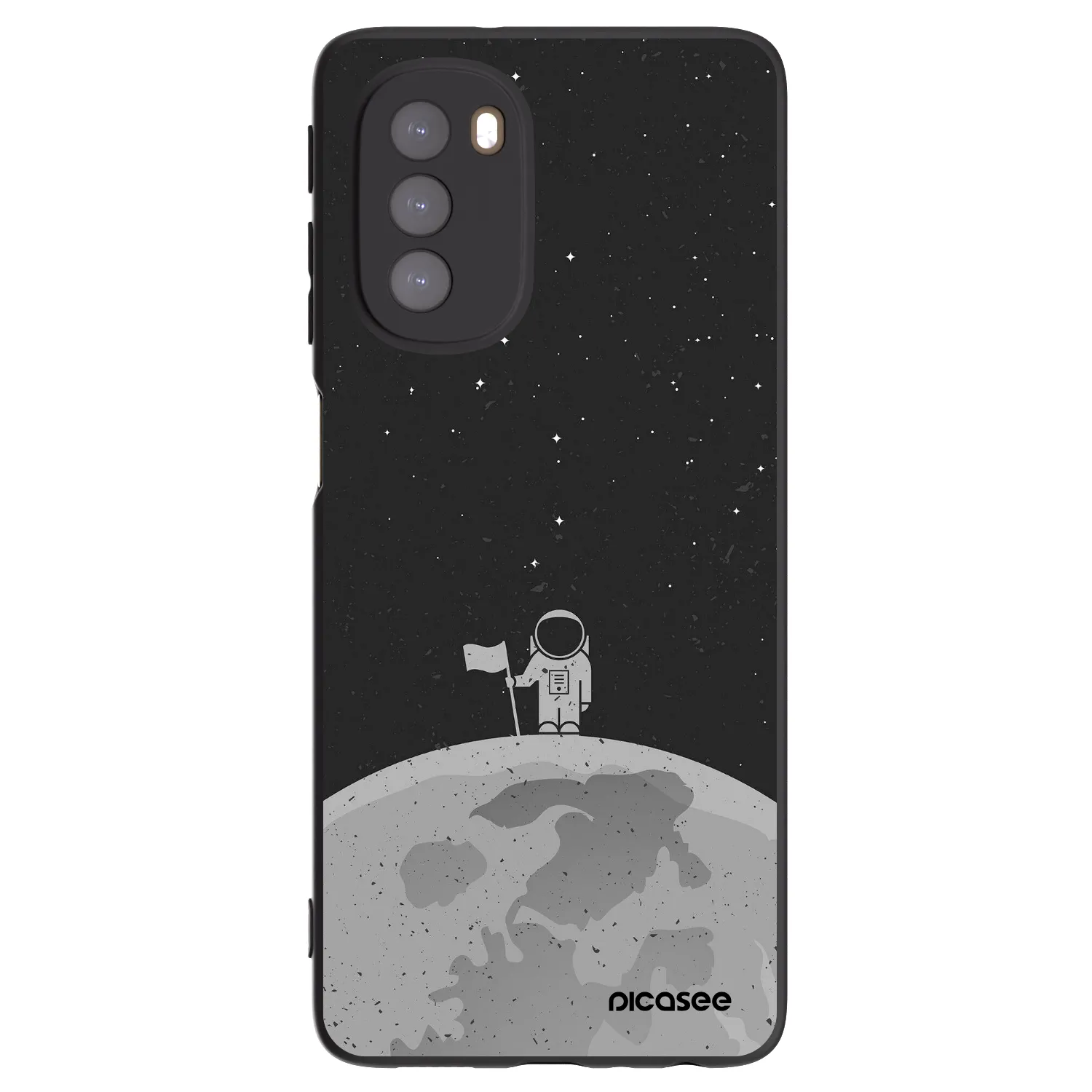 Picasee Motorola Moto G51 Hülle - Schwarzes Silikon - Astronaut