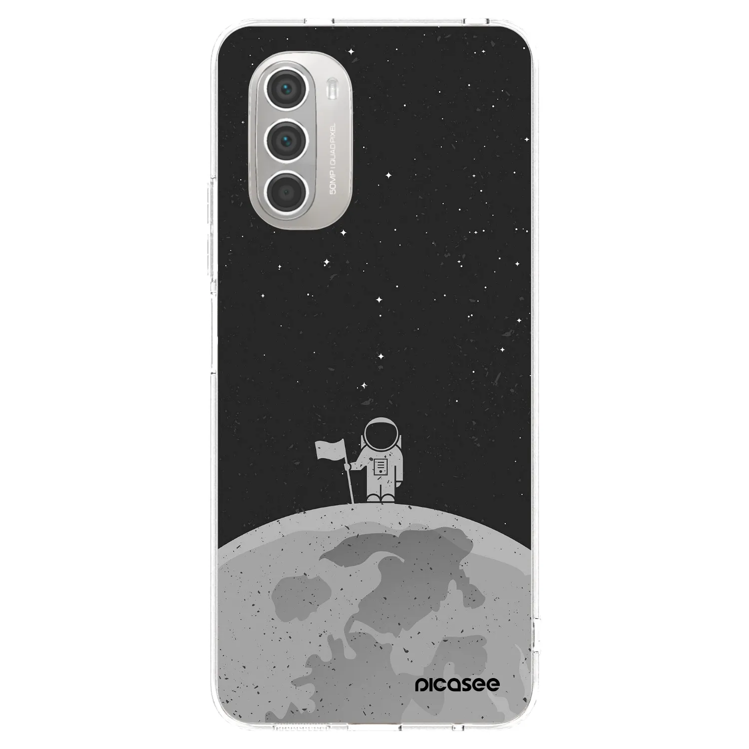 Picasee Motorola Moto G51 Hülle - Transparentes Silikon - Astronaut