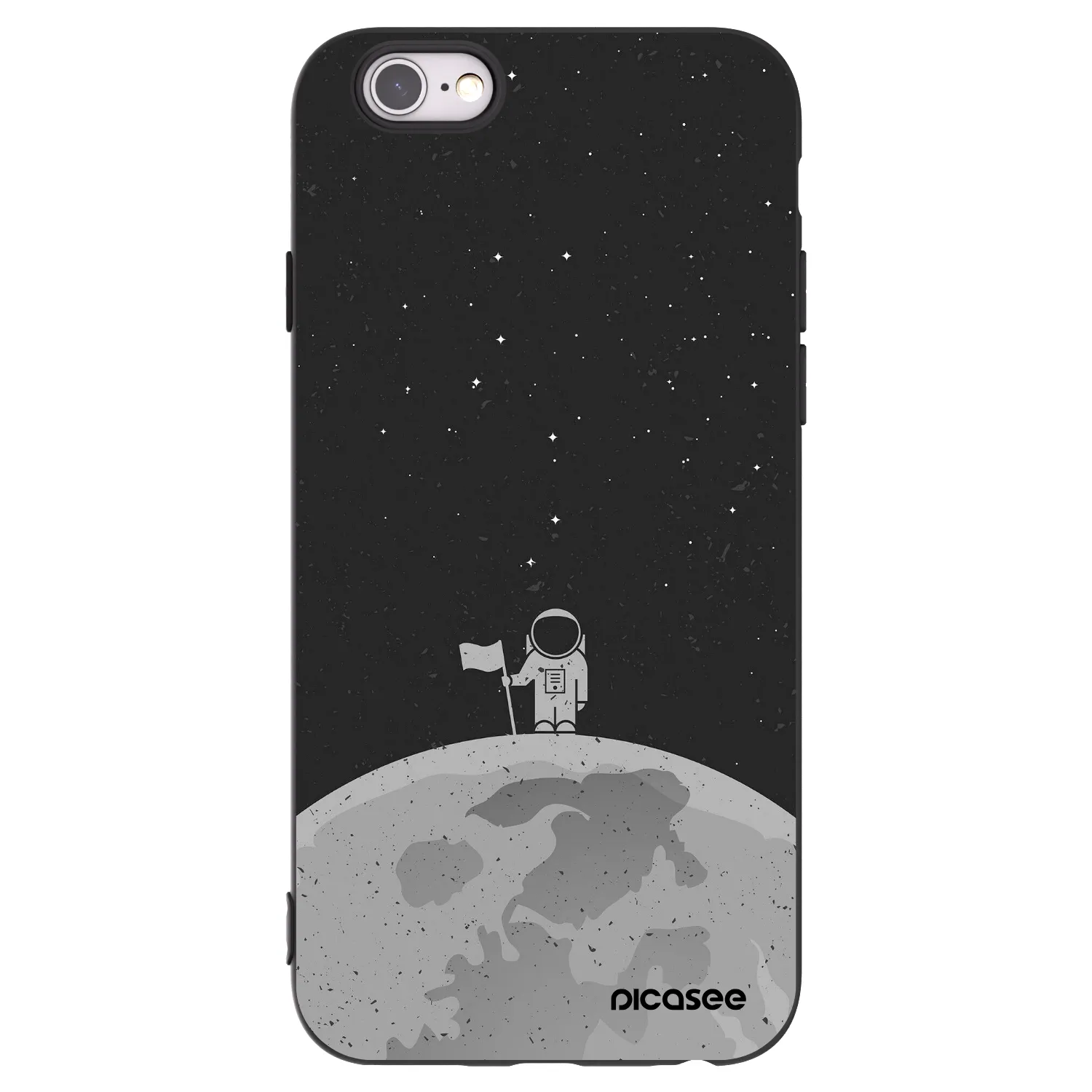 Picasee Apple iPhone 6/6S Hülle - Schwarzes Silikon - Astronaut