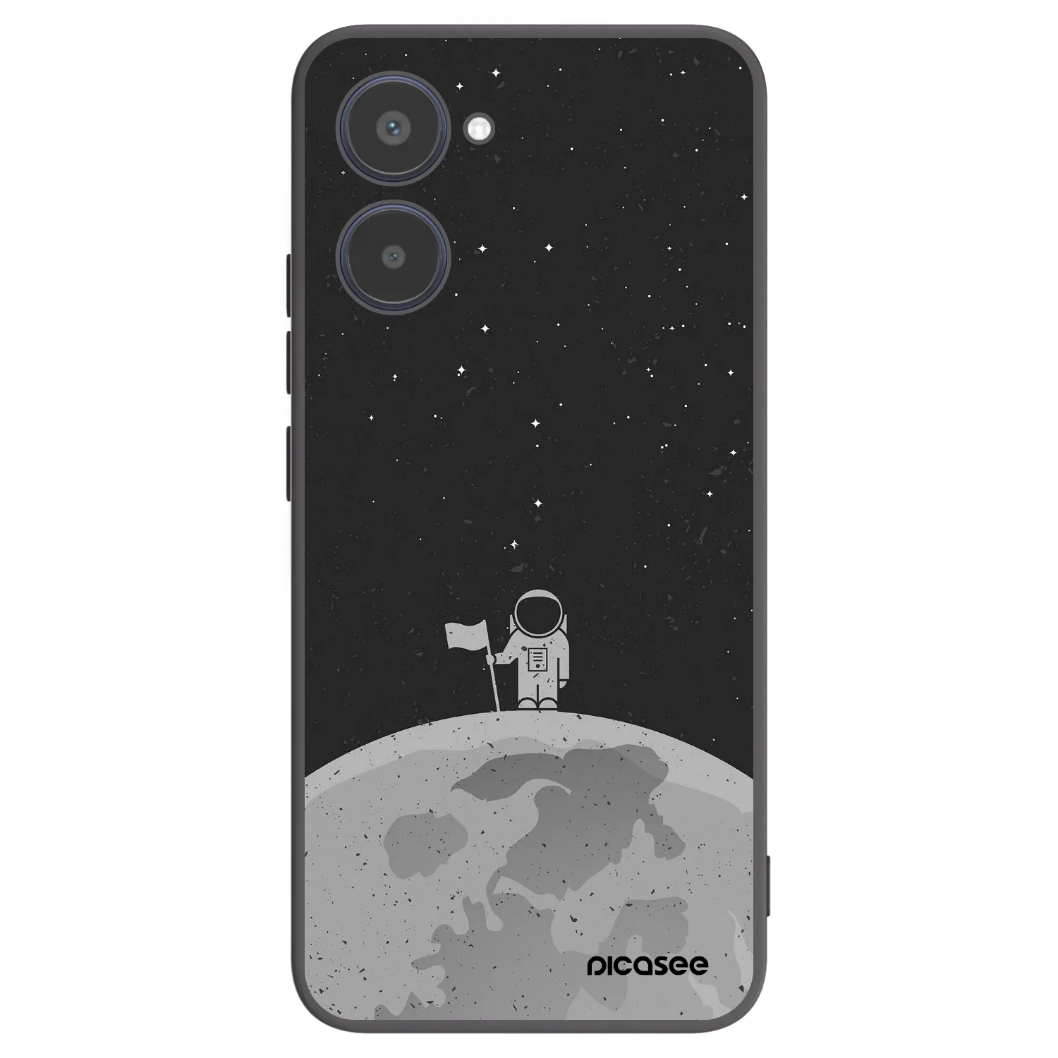 Picasee Realme 10 4G Hülle - Schwarzes Silikon - Astronaut