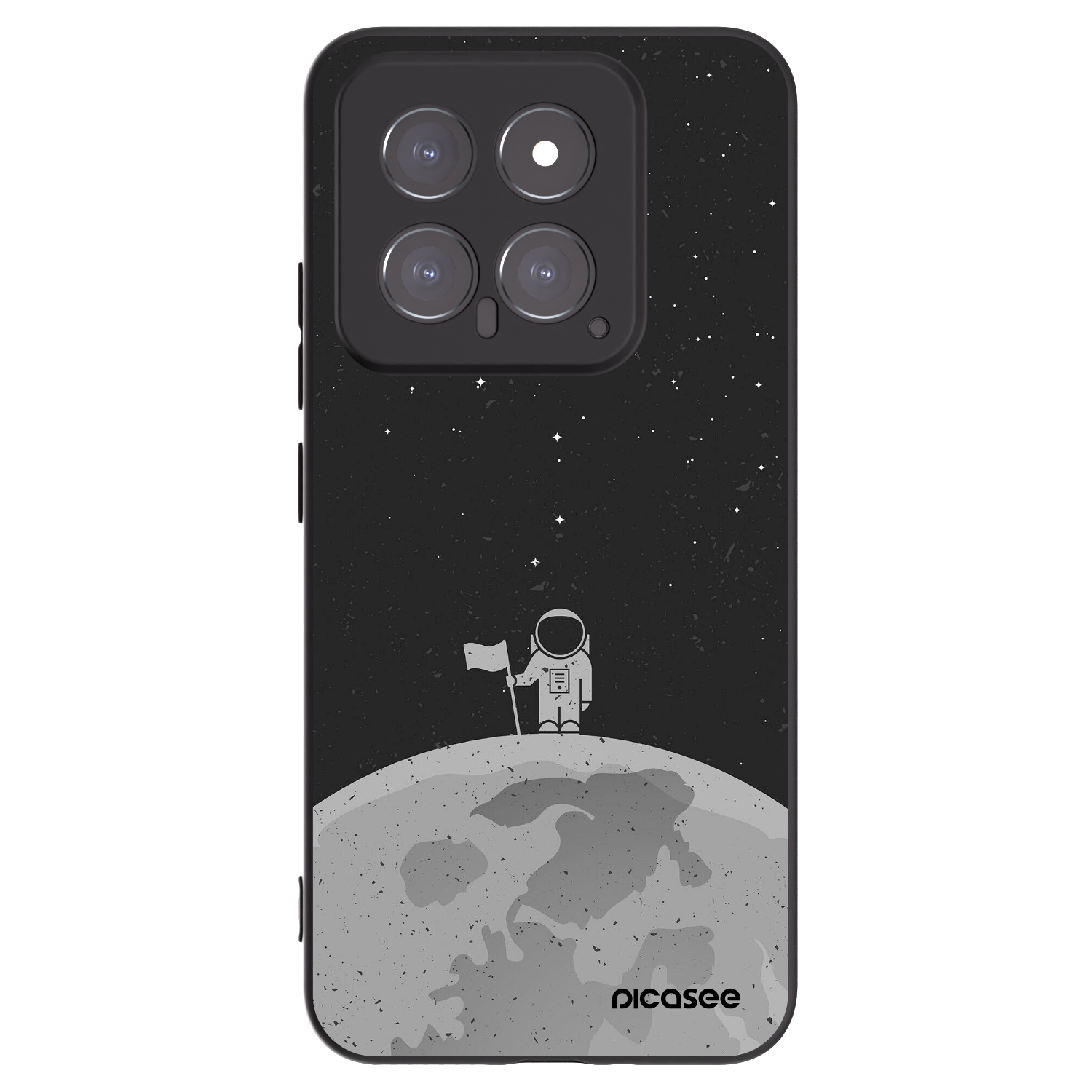 Picasee Xiaomi 14 Hülle - Schwarzes Silikon - Astronaut