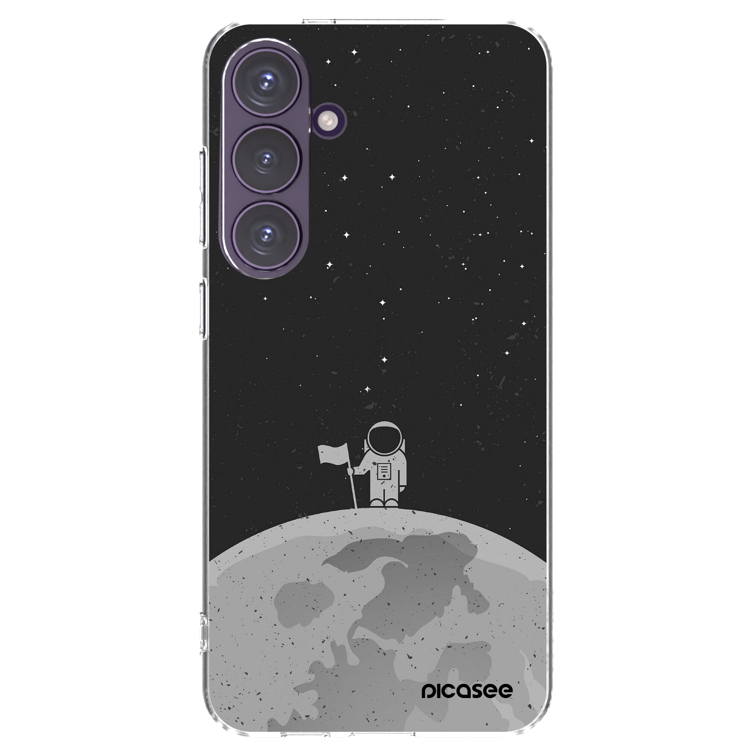 Picasee Samsung Galaxy S24+ S926B 5G Hülle - Transparentes Silikon - Astronaut