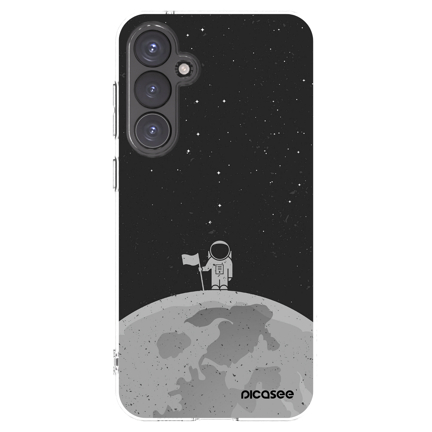 Picasee Samsung Galaxy S23 FE S711B Hülle - Transparentes Silikon - Astronaut