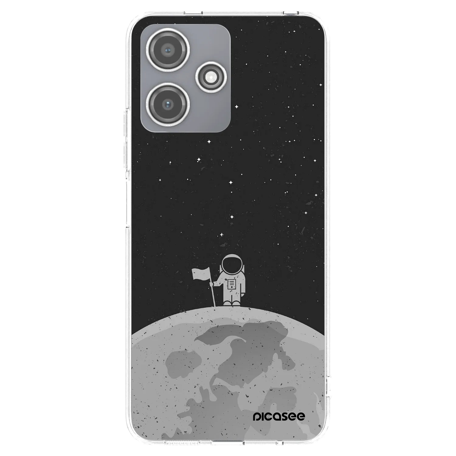 Picasee Xiaomi Redmi 12 5G Hülle - Transparentes Silikon - Astronaut