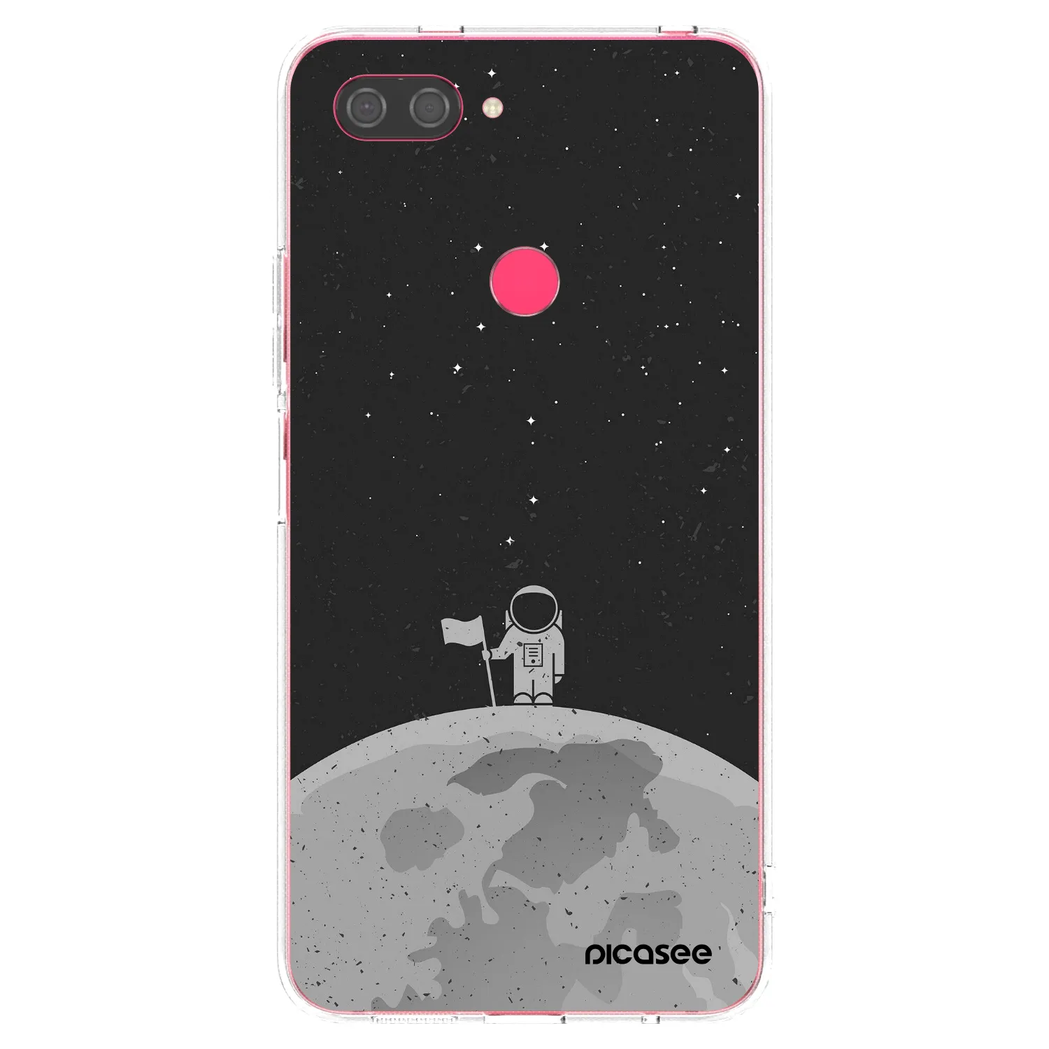 Picasee Xiaomi Mi 8 Lite Hülle - Transparentes Silikon - Astronaut