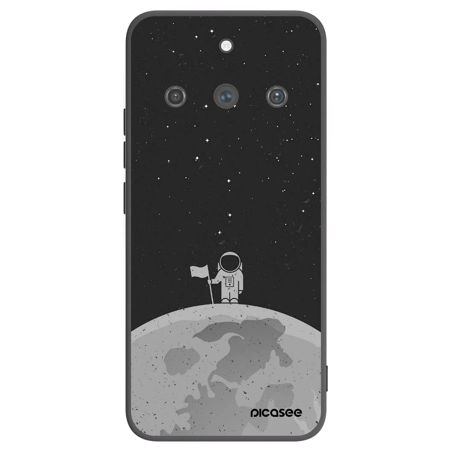 Picasee Realme 11 Pro+ Hülle - Schwarzes Silikon - Astronaut