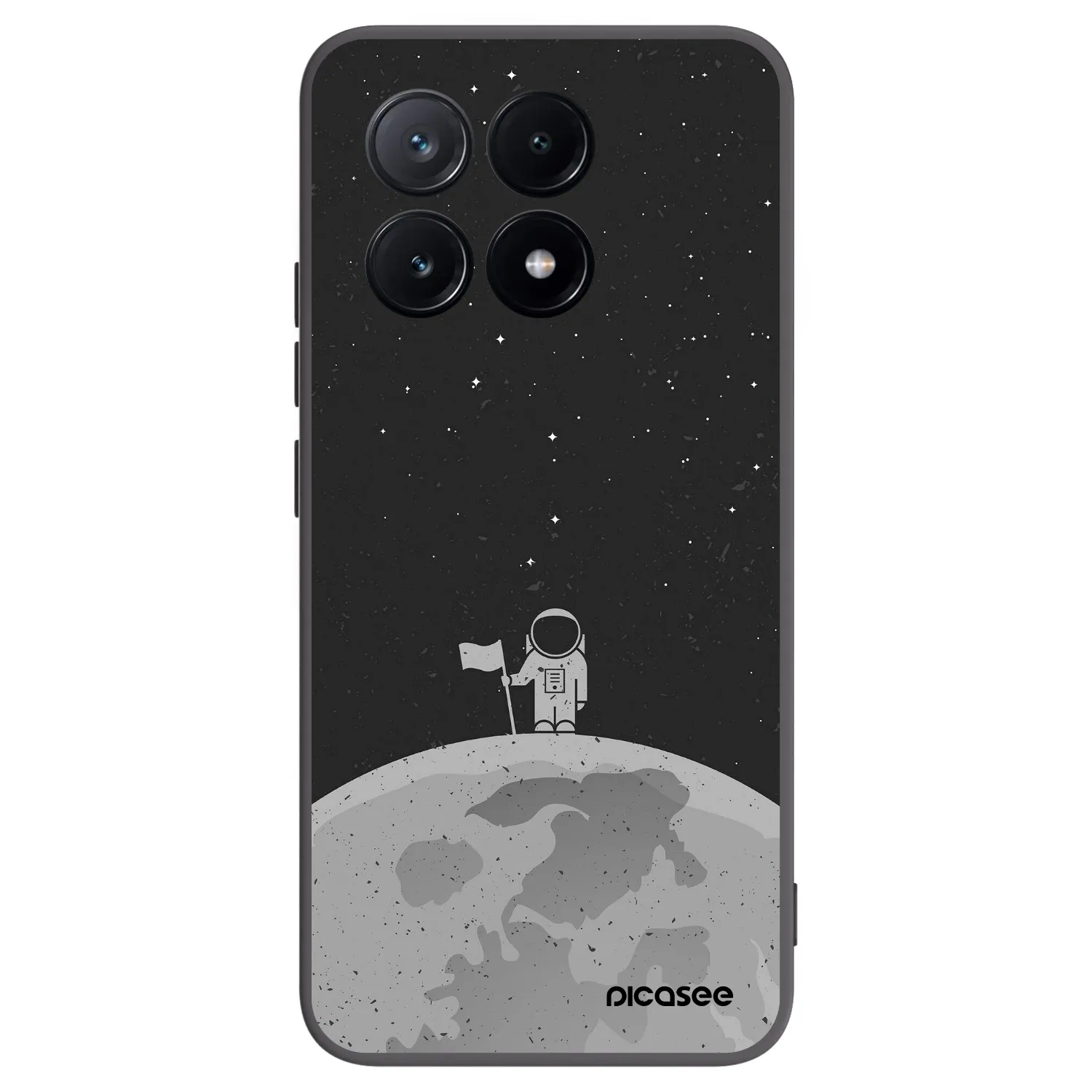 Picasee Xiaomi Poco X6 Pro Hülle - Schwarzes Silikon - Astronaut