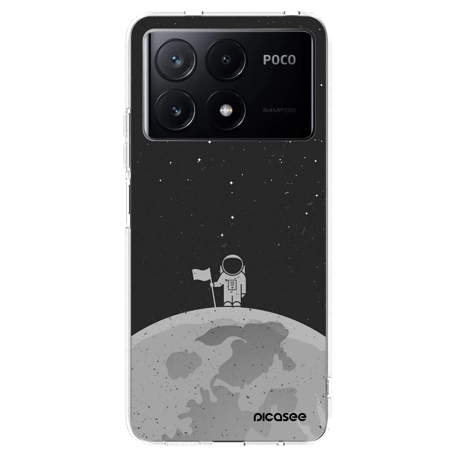 Picasee Xiaomi Poco X6 Pro Hülle - Transparentes Silikon - Astronaut