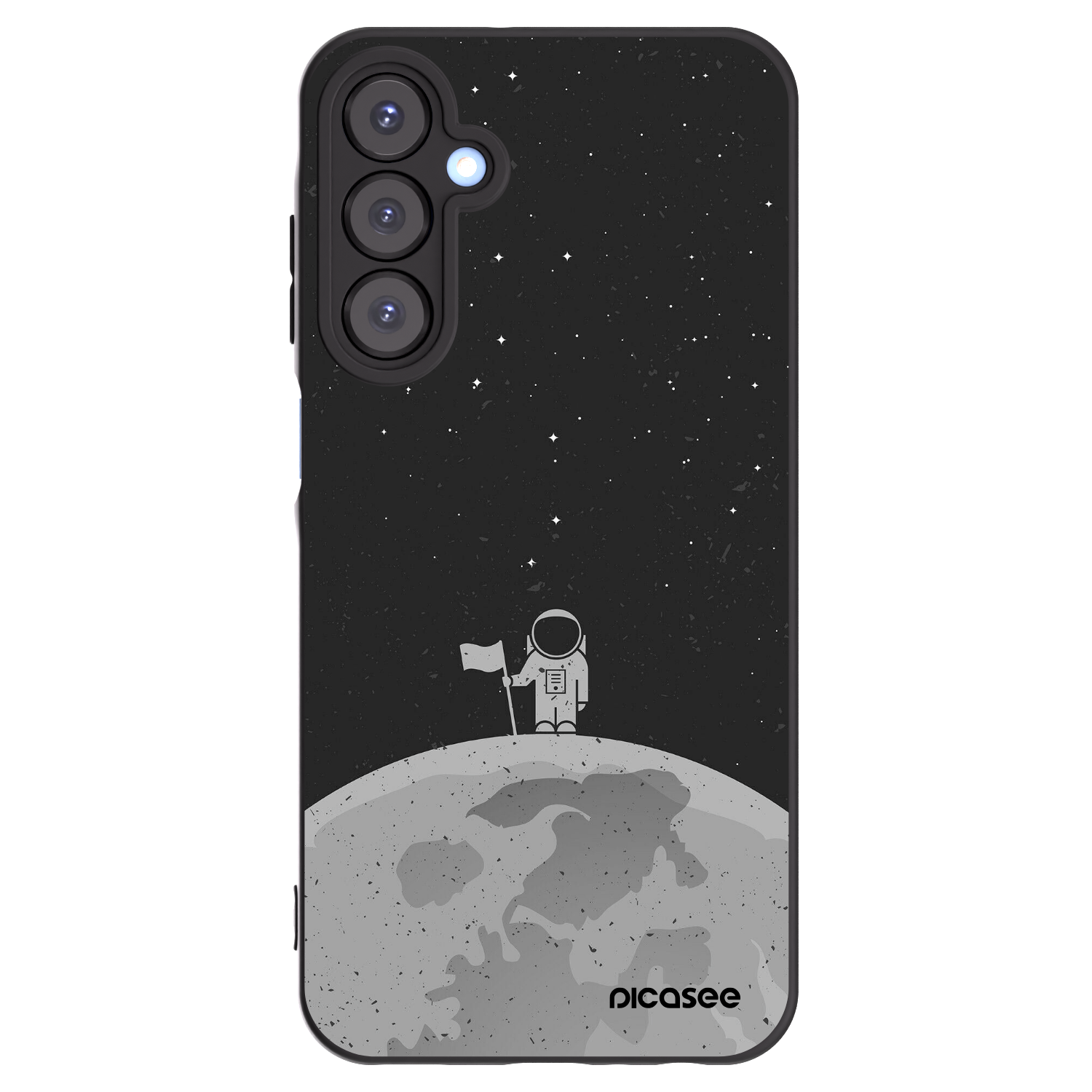Picasee Samsung Galaxy A25 A256B 5G Hülle - Schwarzes Silikon - Astronaut