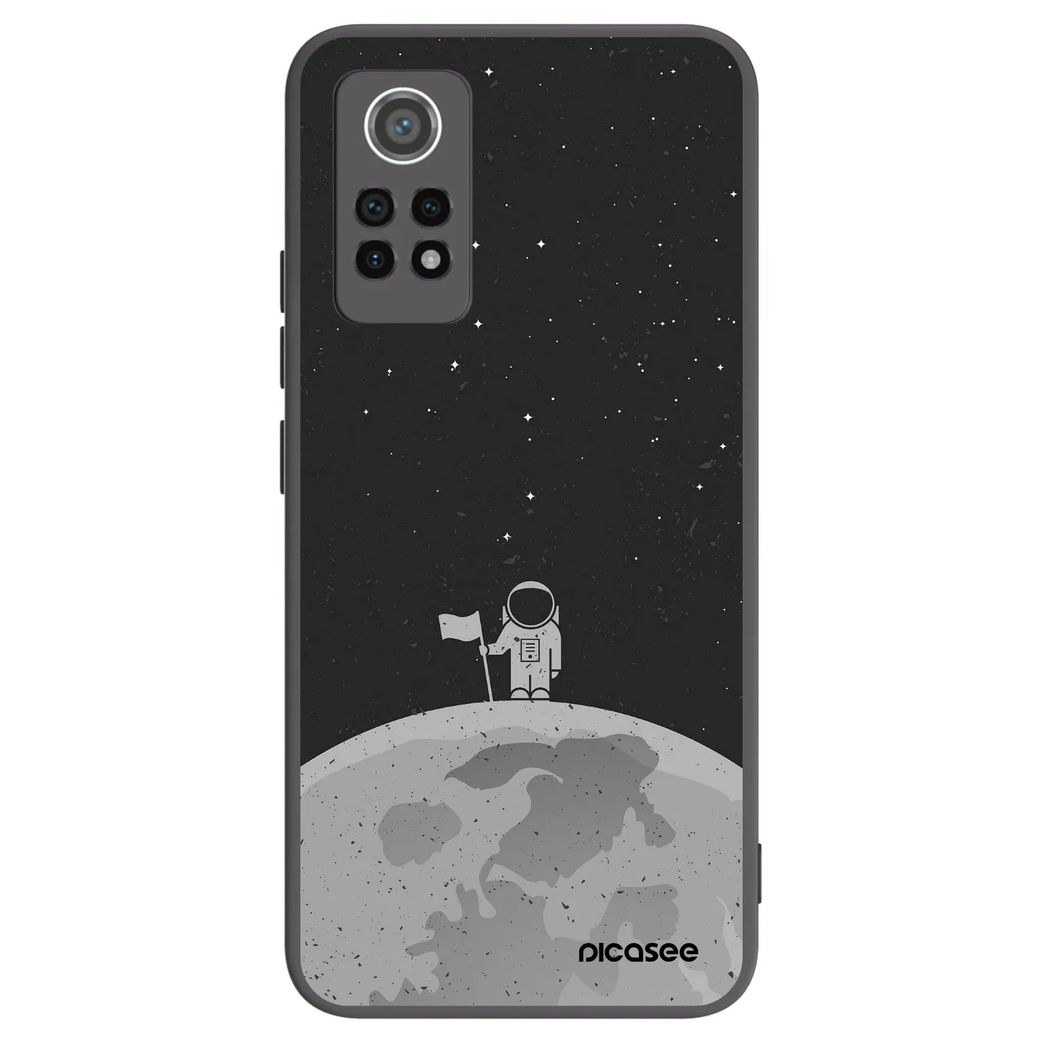 Picasee Xiaomi Redmi Note 12 Pro 4G Hülle - Schwarzes Silikon - Astronaut
