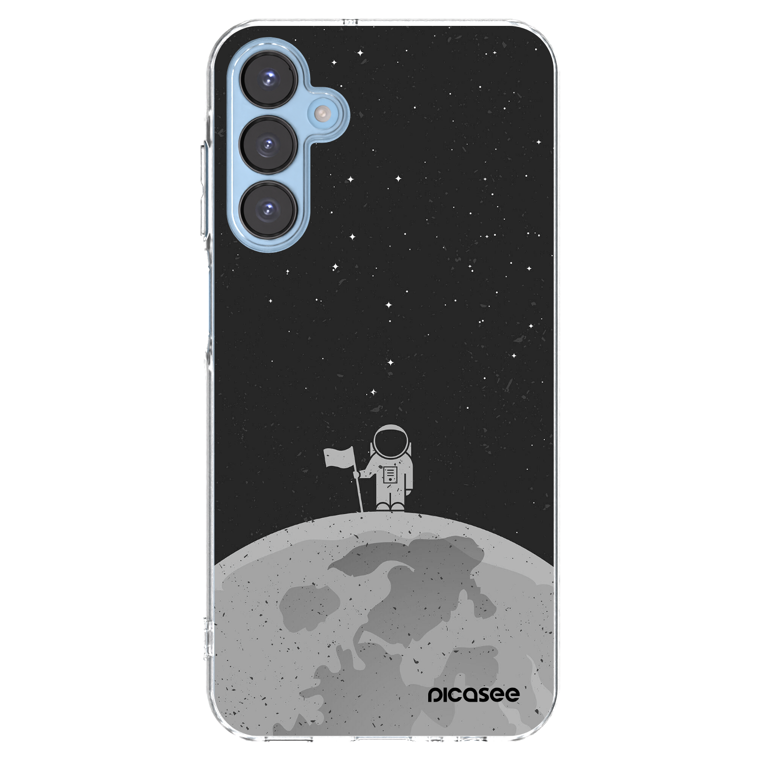 Picasee Samsung Galaxy A15 A156B 5G Hülle - Transparentes Silikon - Astronaut