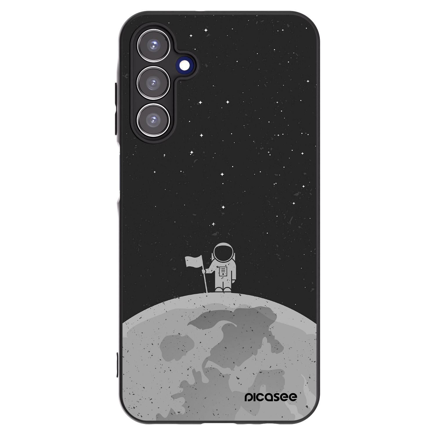 Picasee Samsung Galaxy A15 A155F 4G Hülle - Schwarzes Silikon - Astronaut