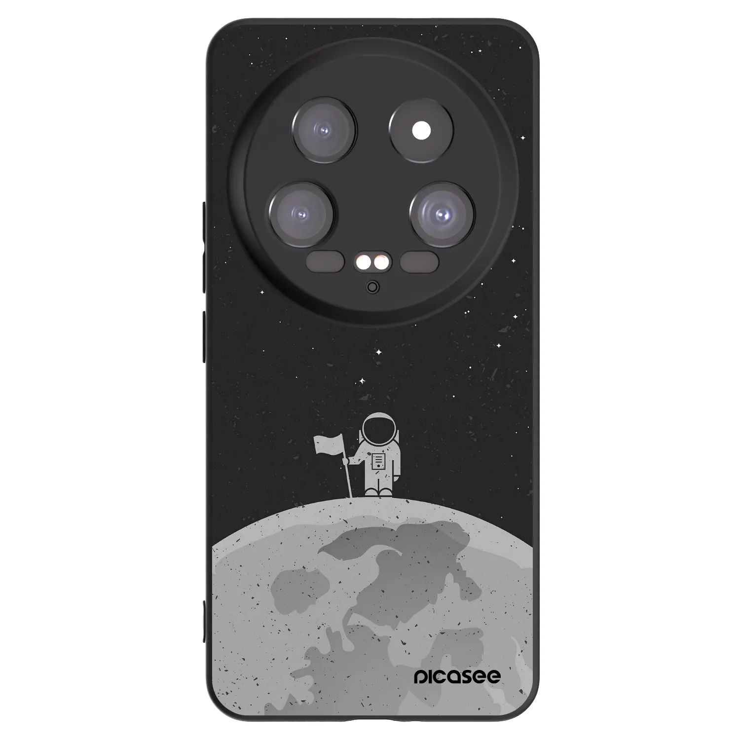 Picasee Xiaomi 14 Ultra Hülle - Schwarzes Silikon - Astronaut